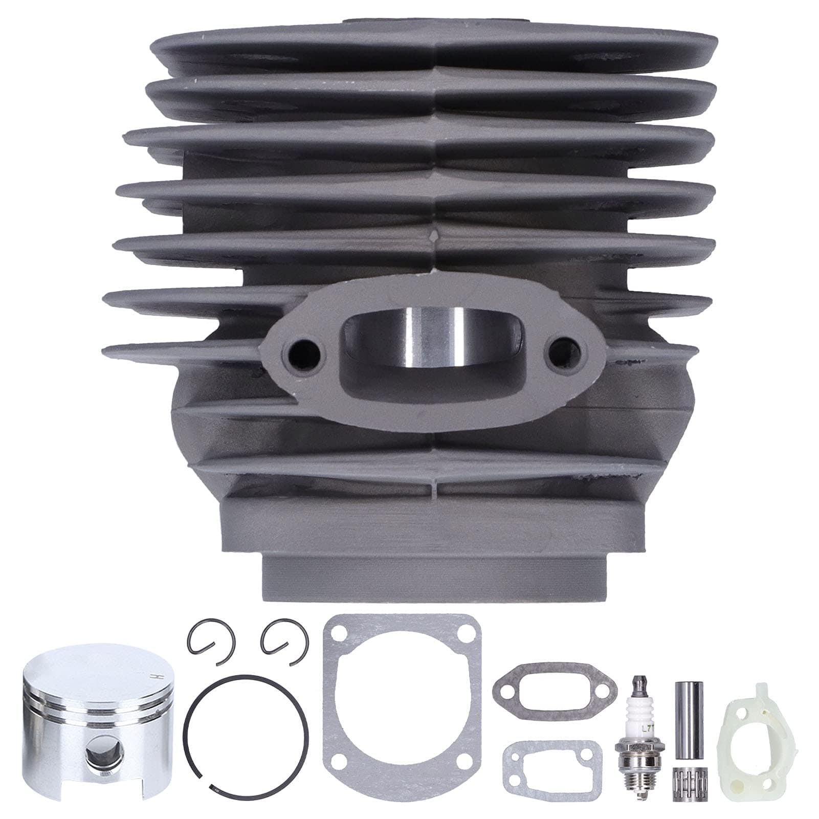 52mm Cylinder Piston Crankshaft Assembly Kit Replacement Sparking Plug Gasket Kit Fit for Jonsered 630 630 Super Chainsaws Large Bore