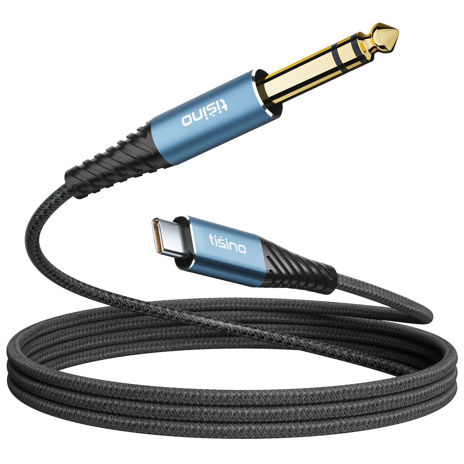Tisino USB C to 1/4" TRS Stereo Audio Cable,32bit/384kHz,2m/6.6ft