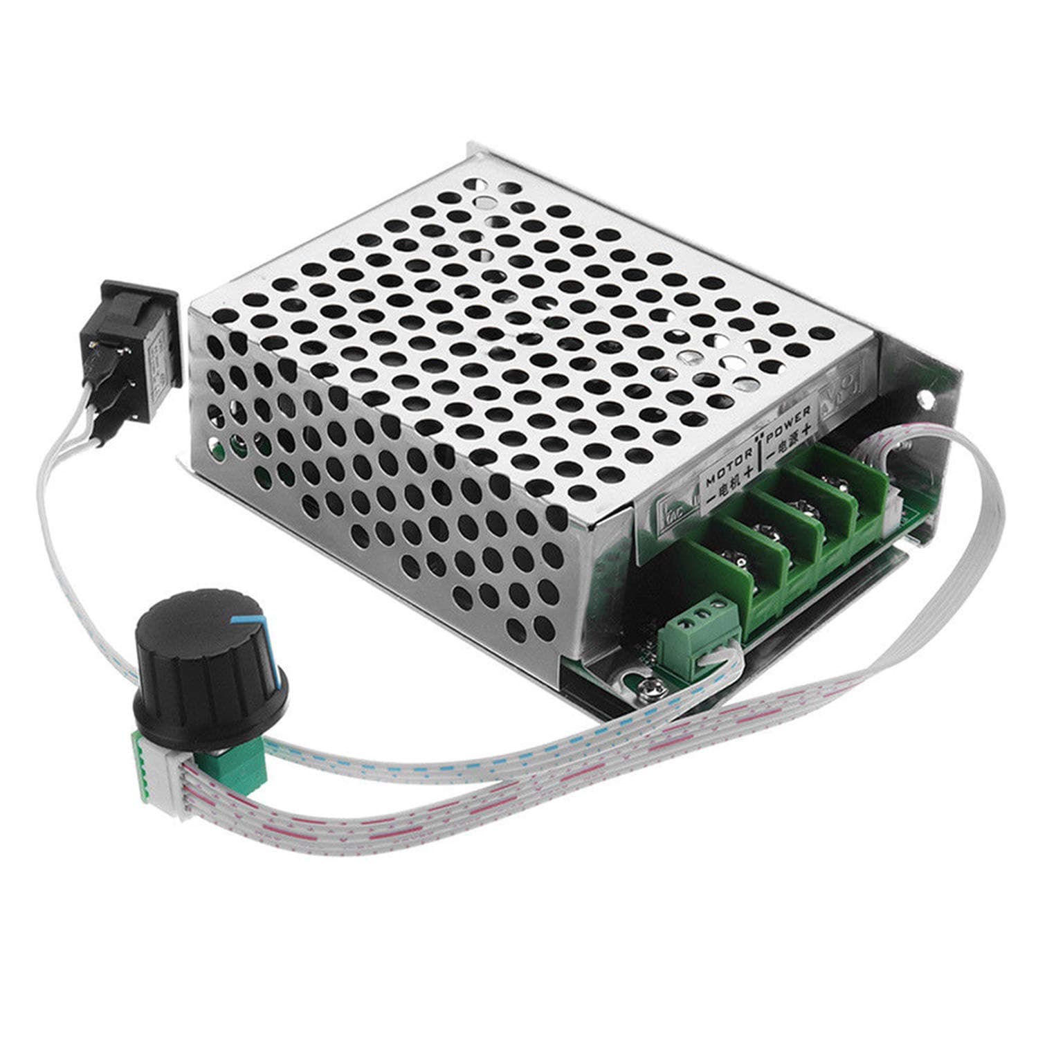 Greartisan 10V-60V 40A DC Motor Speed Controller PWM Variable Speed Regulator Governor Switch CCM6DS-B with Speed Control Knob Speed Governors for Motors and Engines