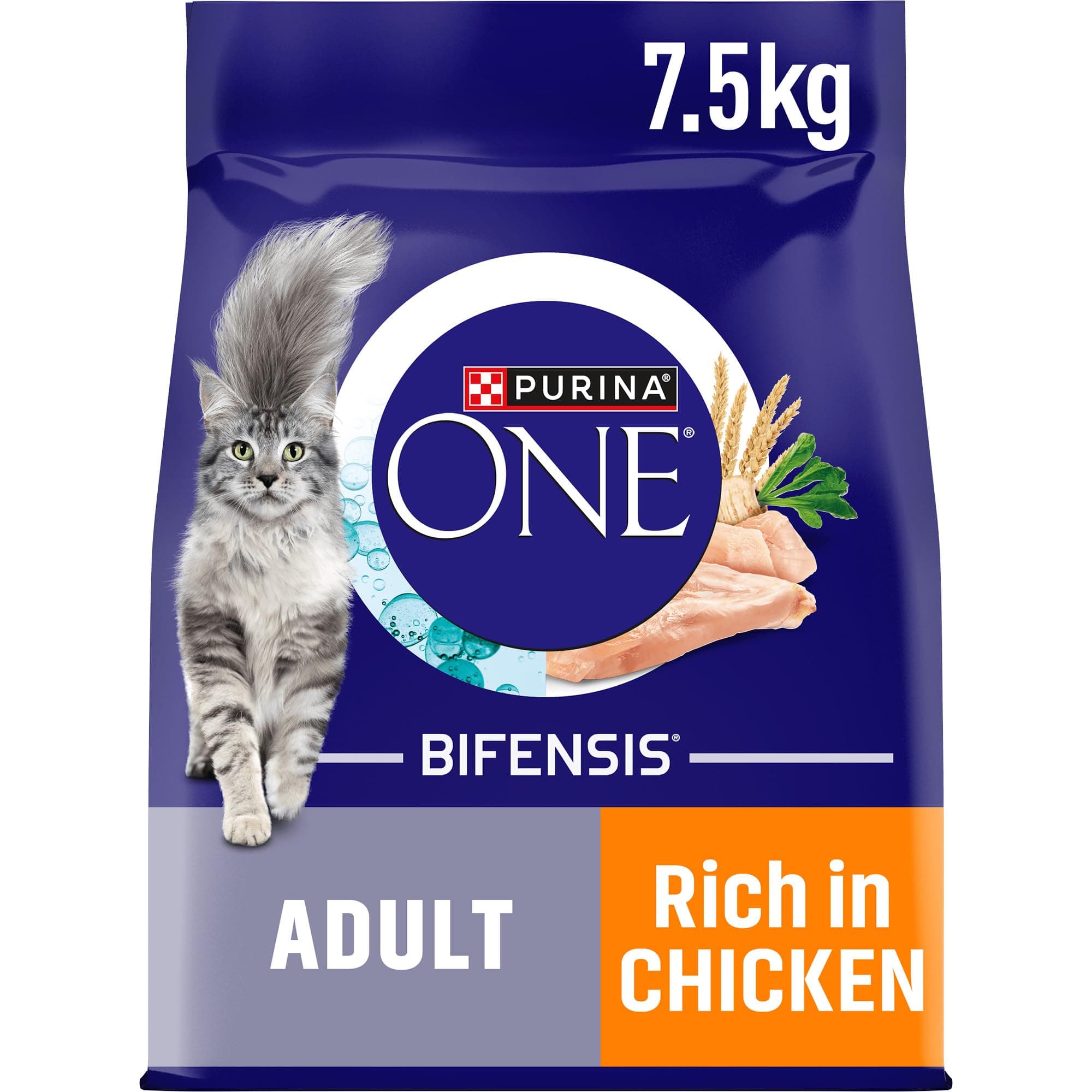 PURINA ONE Adult Dry Cat Food - Rich in Chicken 7.5KG