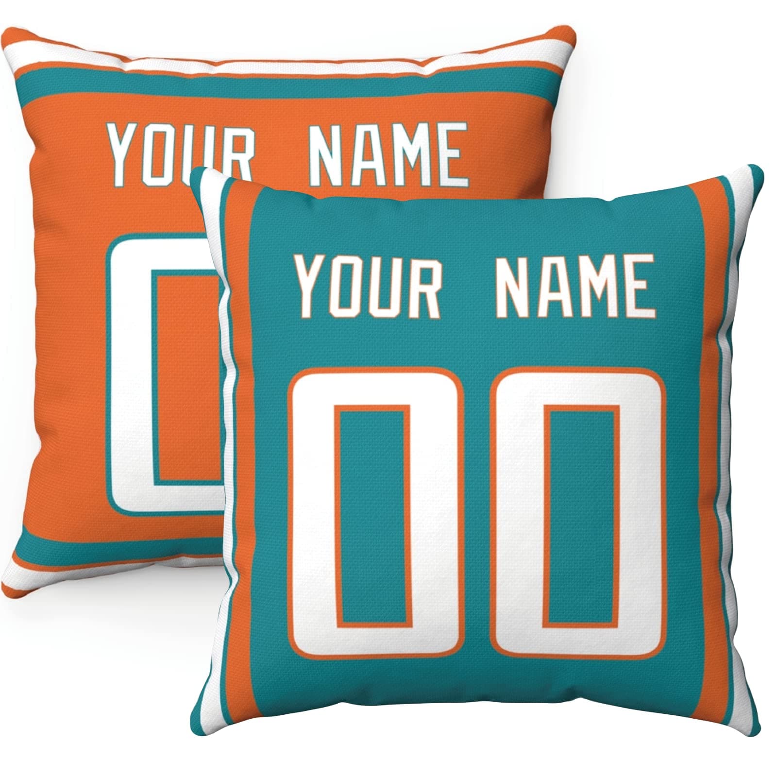 ANTKING Throw Pillow 2 Packs Custom Any Name and Number for Men Women Boy Gift