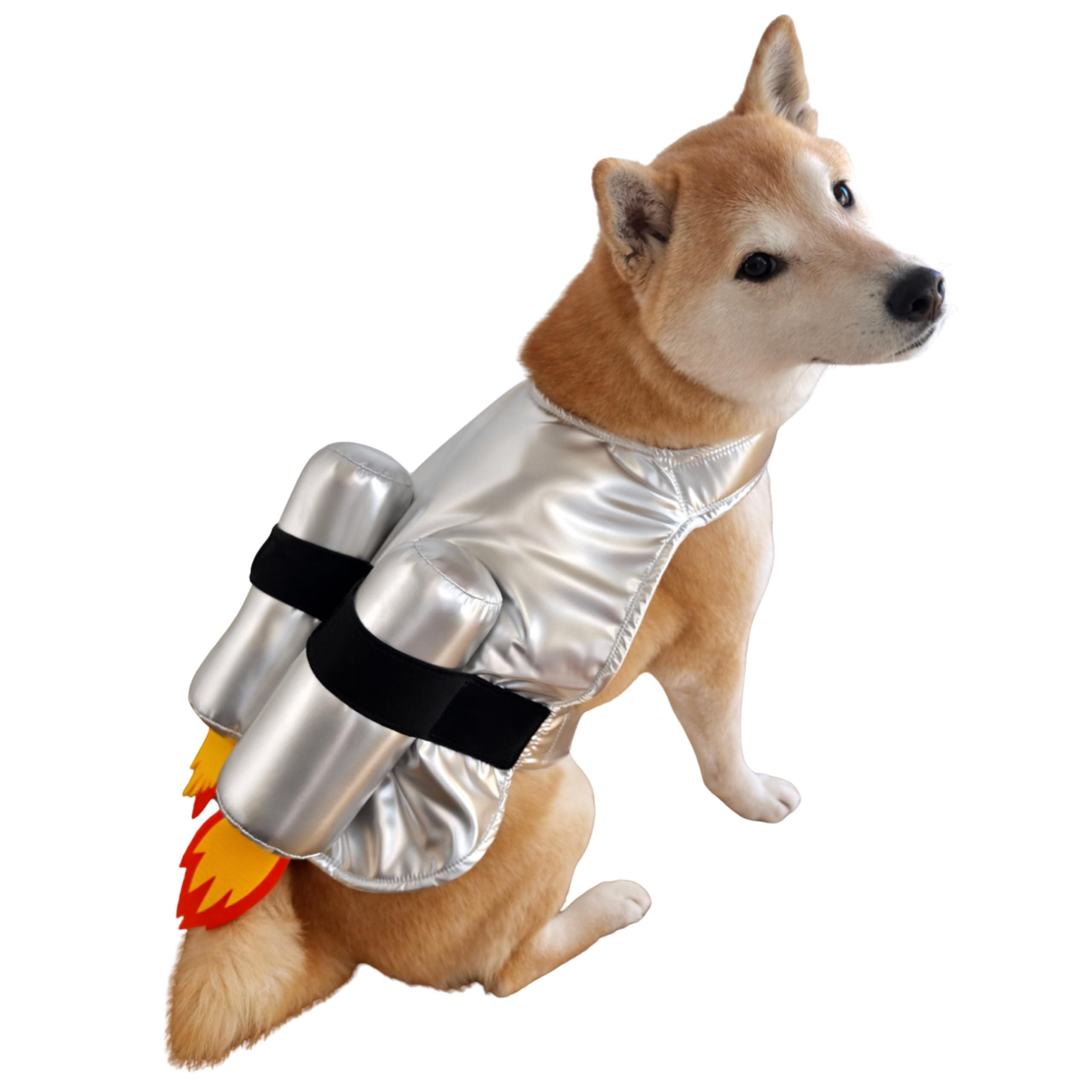 CheetahBoo Space Rocket Cape Costume for Dogs XXS XXL Astronaut Spaceship Cosplay Funny Halloween Costumes, S