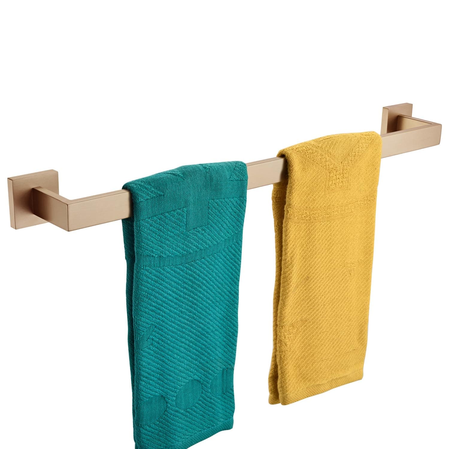 KOKOSIRI 24-Inch Towel Rack for Bathroom Kitchen Towel Bars Wall Mount SUS304 Stainless Steel Towels Holder, Champagne Bronze B4003CPG-L24
