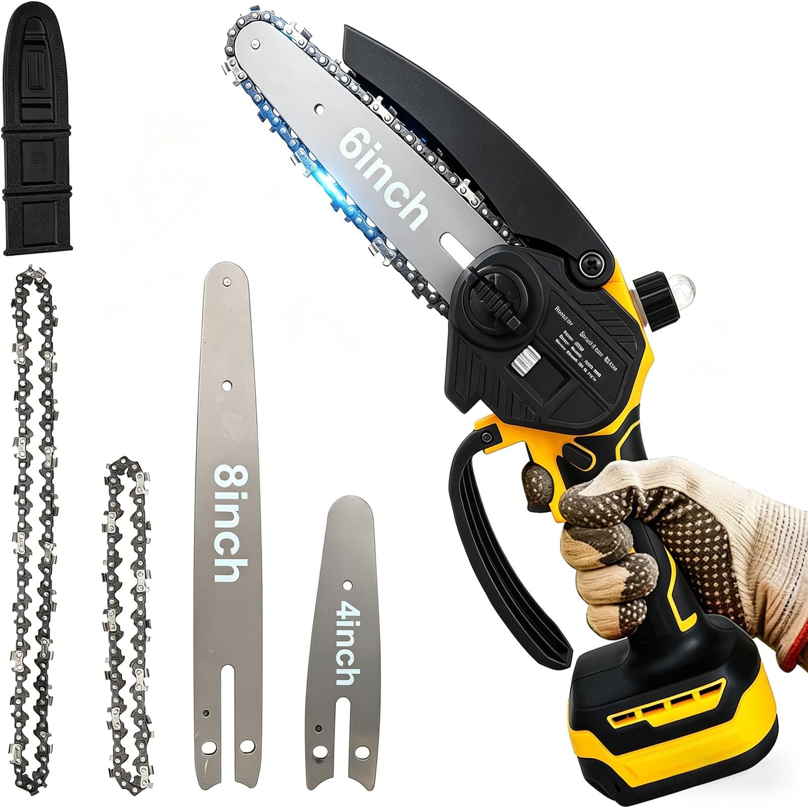 Rueqior Mini Chainsaw Compatible with Dewalt 20V MAX Battery