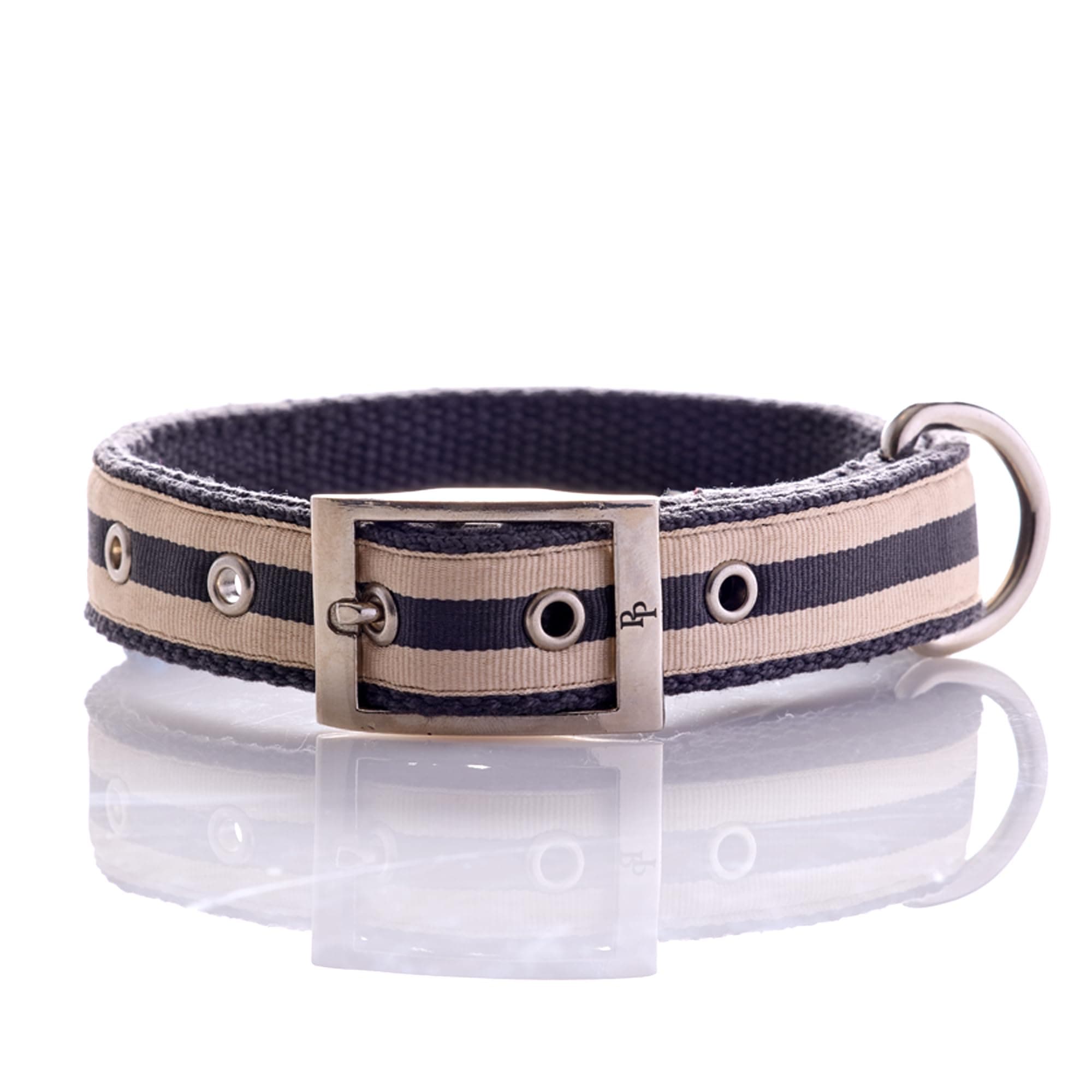 Pet Passion Remy II - The Recycled Ribbon Collar, Adjustable Pet Dog Collars for Small, Medium, Large Dogs and Puppy, Black Sand, XX-Large