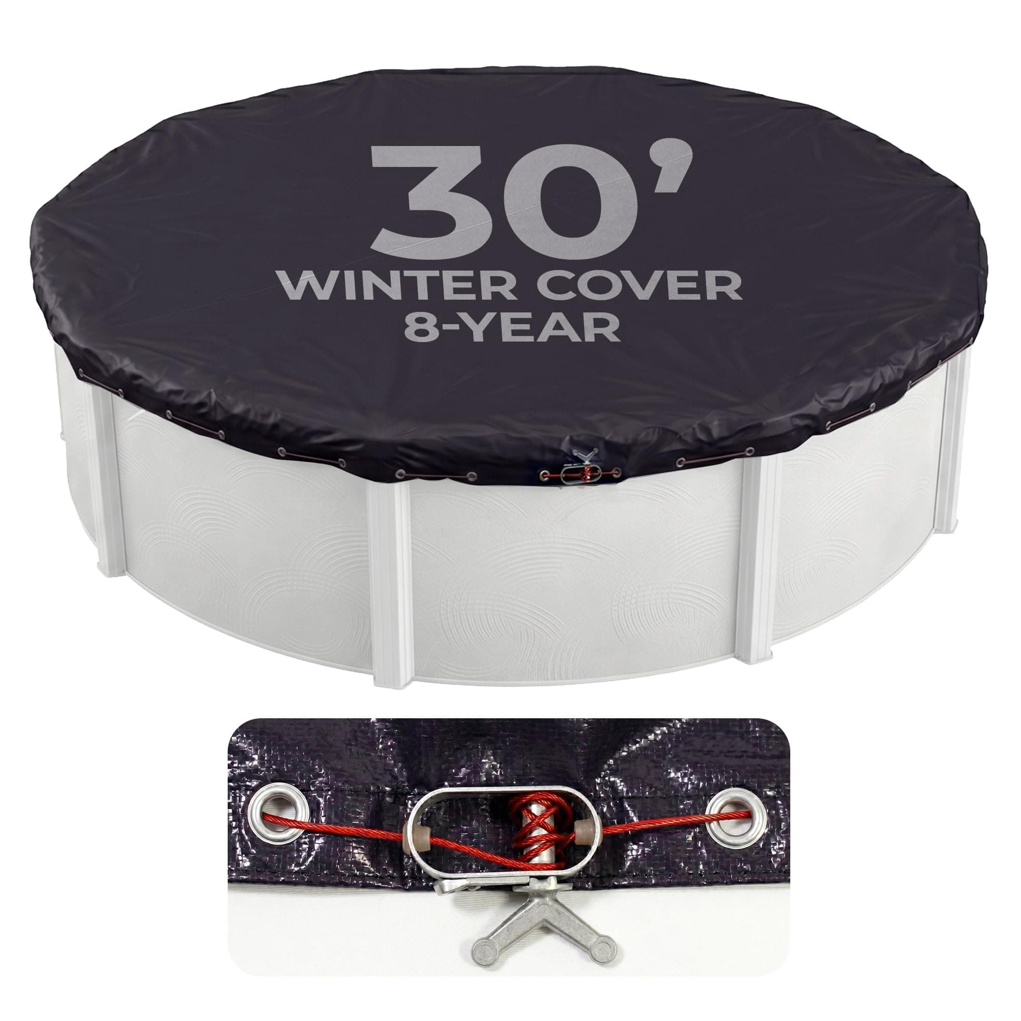 Blue Wave Bronze 8-Year 30-ft Round Above Ground Pool Winter Cover