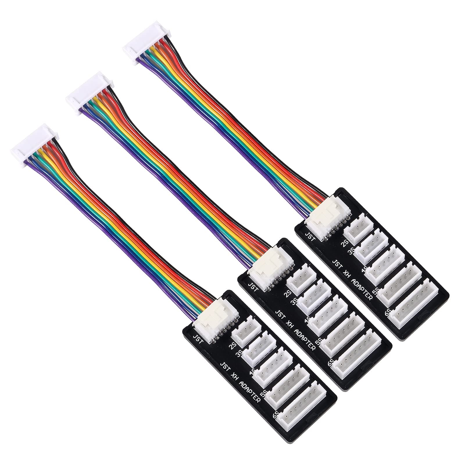 3PCS JST-XH 2-6S Lipo Battery Charge Balance Board Expansion Board Adapter Converter for JST-XH Connector Balance Board