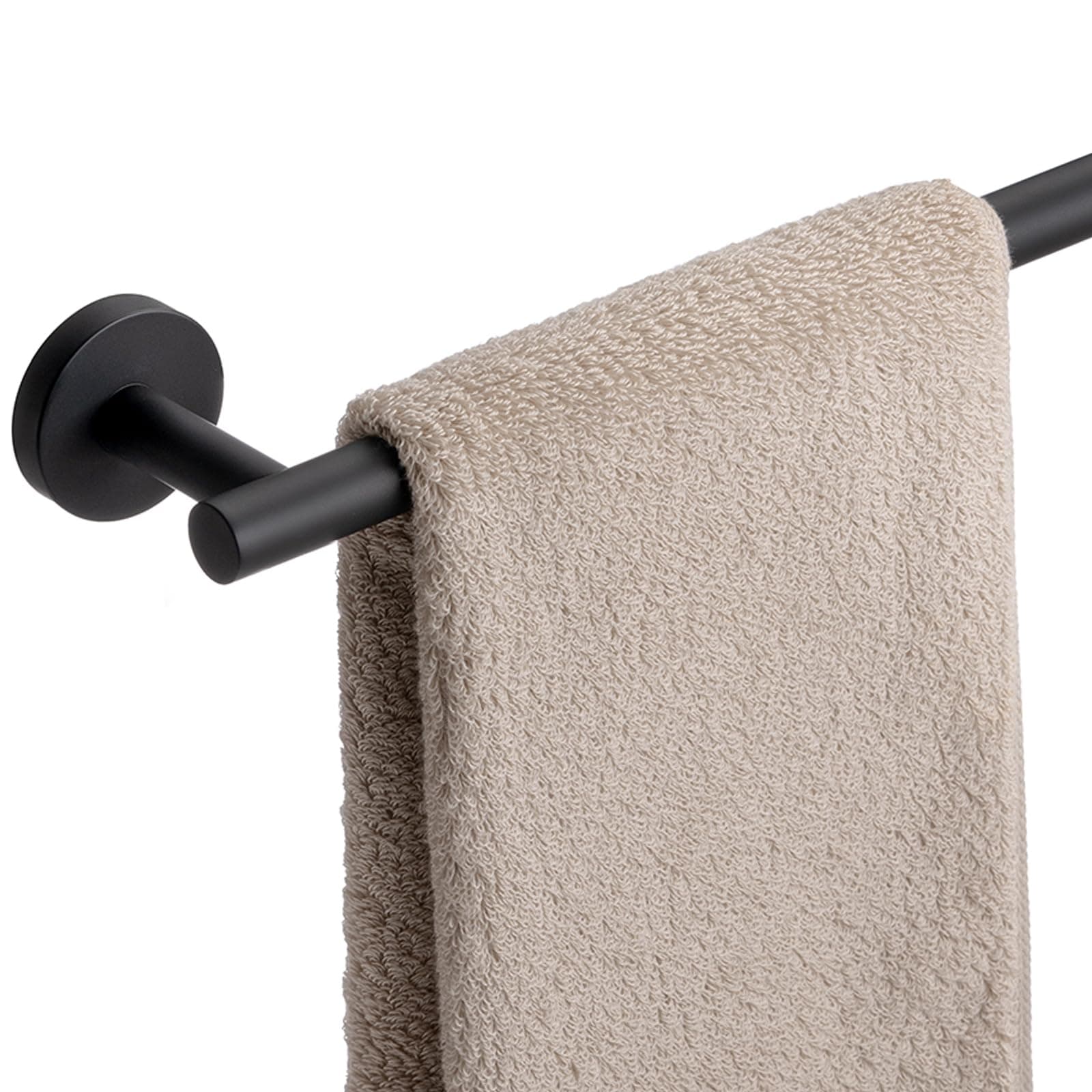 Bathroom Towel Bar, 33 Inch Towel Racks for Bathroom Wall Mounted, Heavy Duty Bathroom Towel Holder Organizer, Stainless Steel Home Towel Rod, Matte Black