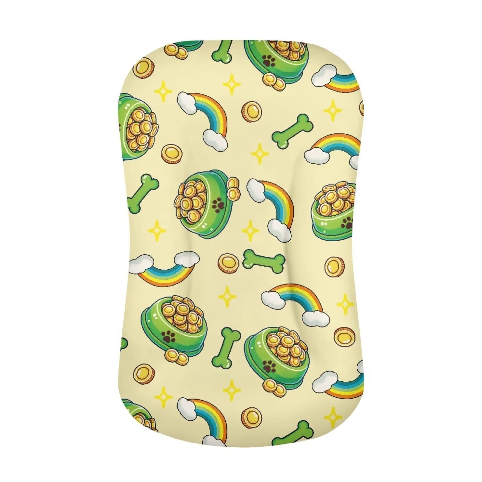 ZOUTAIRONG St. Patrick's Day Decorations Stretchy Soft Fitted Bassinet Sheets Universal Fitted Cradle Basket Oval Mattress Stylish Bassinet Sheet for Baby Boy and Girl
