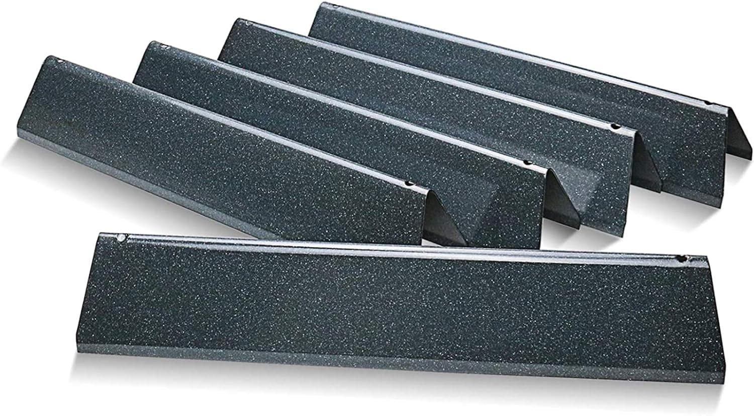 GFTIME 7636 15.3 Inch Flavorizer Bars Grill Replacement for Weber Spirit I & II E/S-310 320 330 (with Front Burner Knobs), Heat Plate Heat Deflector 5 Pack