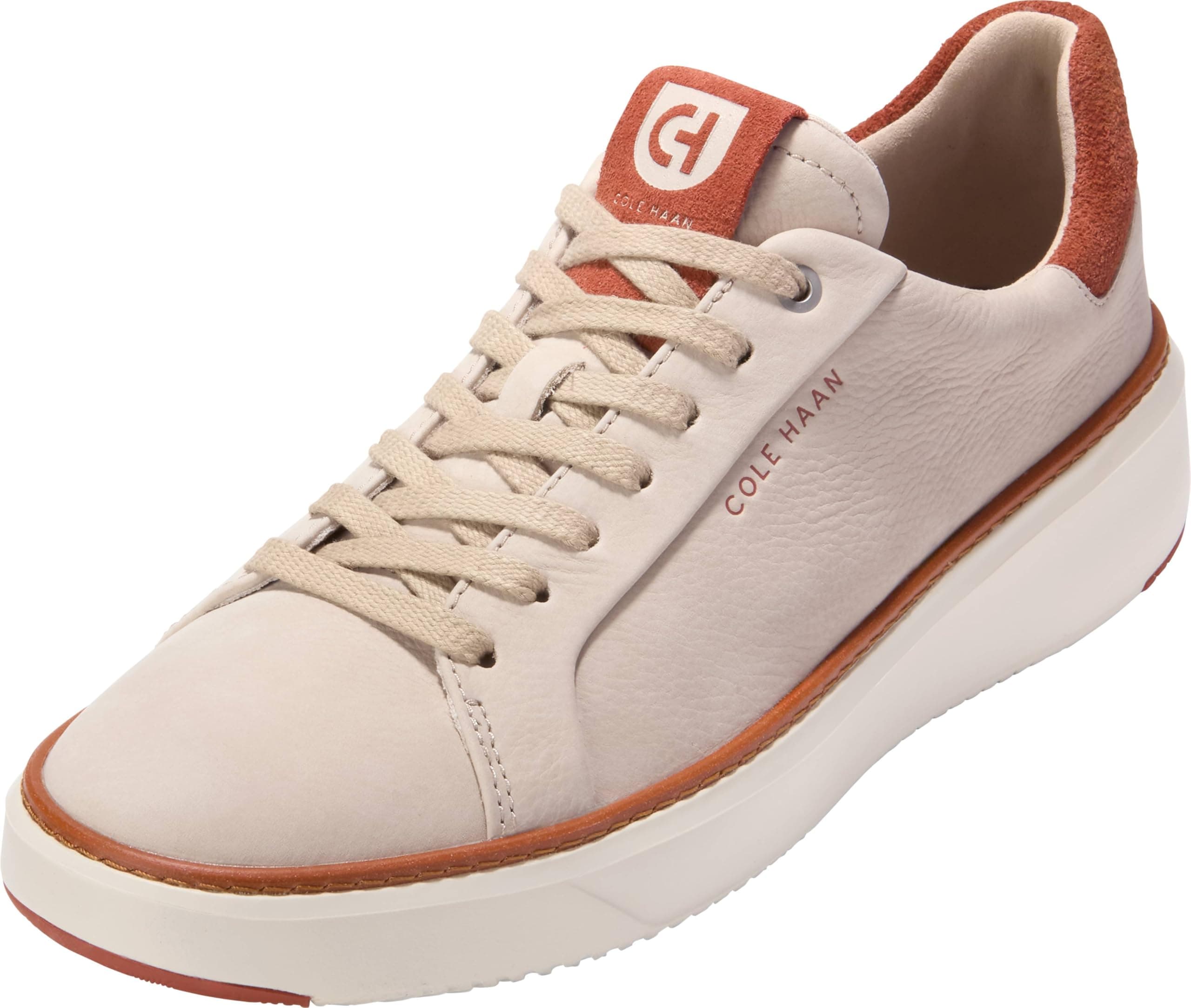 Cole Haan Men's Grandpro Topspin Sneaker, Light Sesame Nubuck Cinn, 6.5 UK
