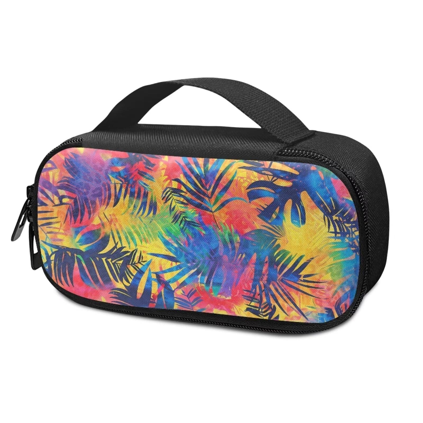 Suhoaziia Tropical Hawaii Palm Leaf Insulin Pen Cooler Travel Case Lightweight Glucose Meter and Diabetes Supplies Storage Bag for Daily Life & Trip, Easy to Use & Carry