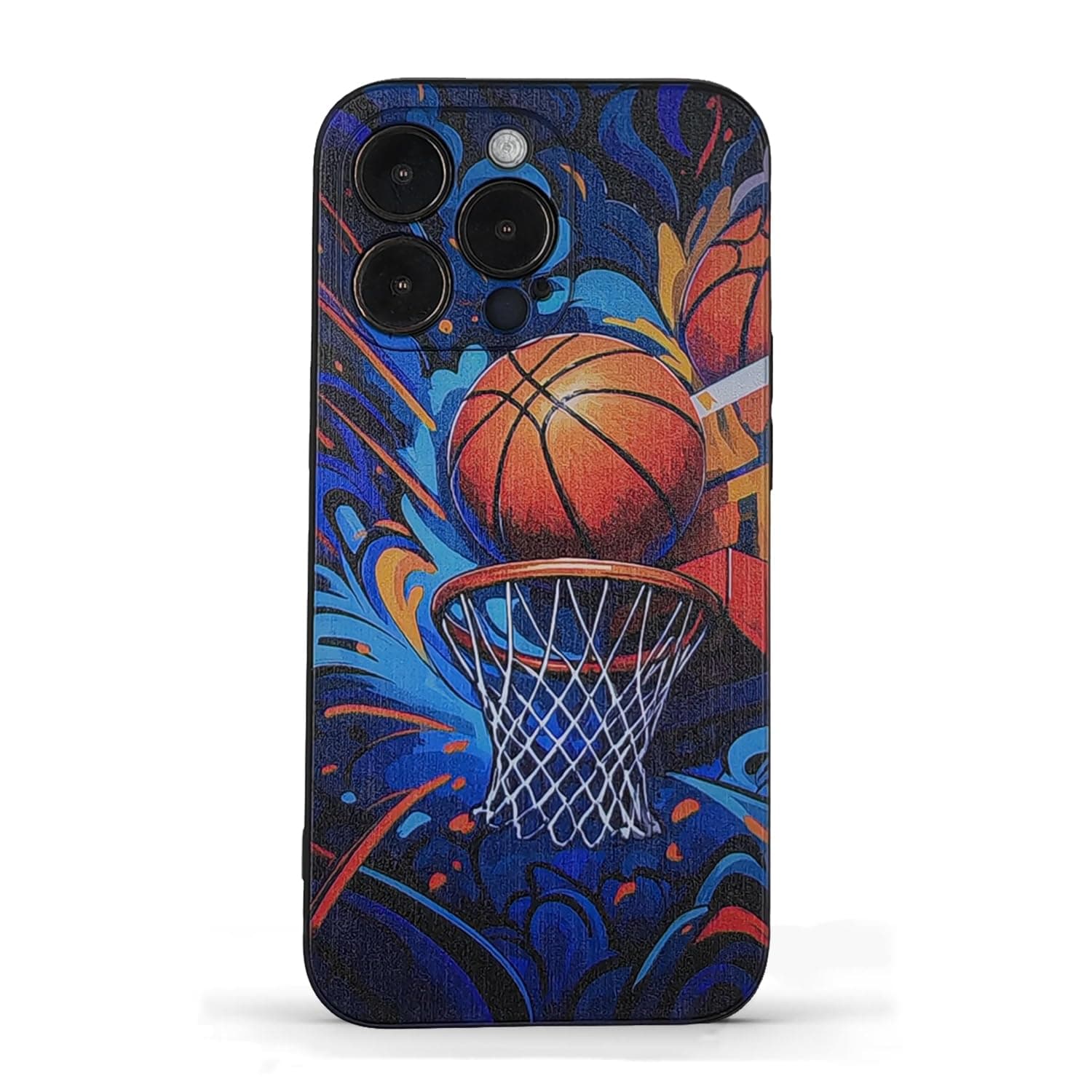 BDWISGLD Compatible with iPhone 13 pro case Cool-Sports Funny Basketball Design Pattern-Non-Slip Shockproof Case for iPhone 13 pro-Suitable for Boys Girls Men Women 6.1 inches