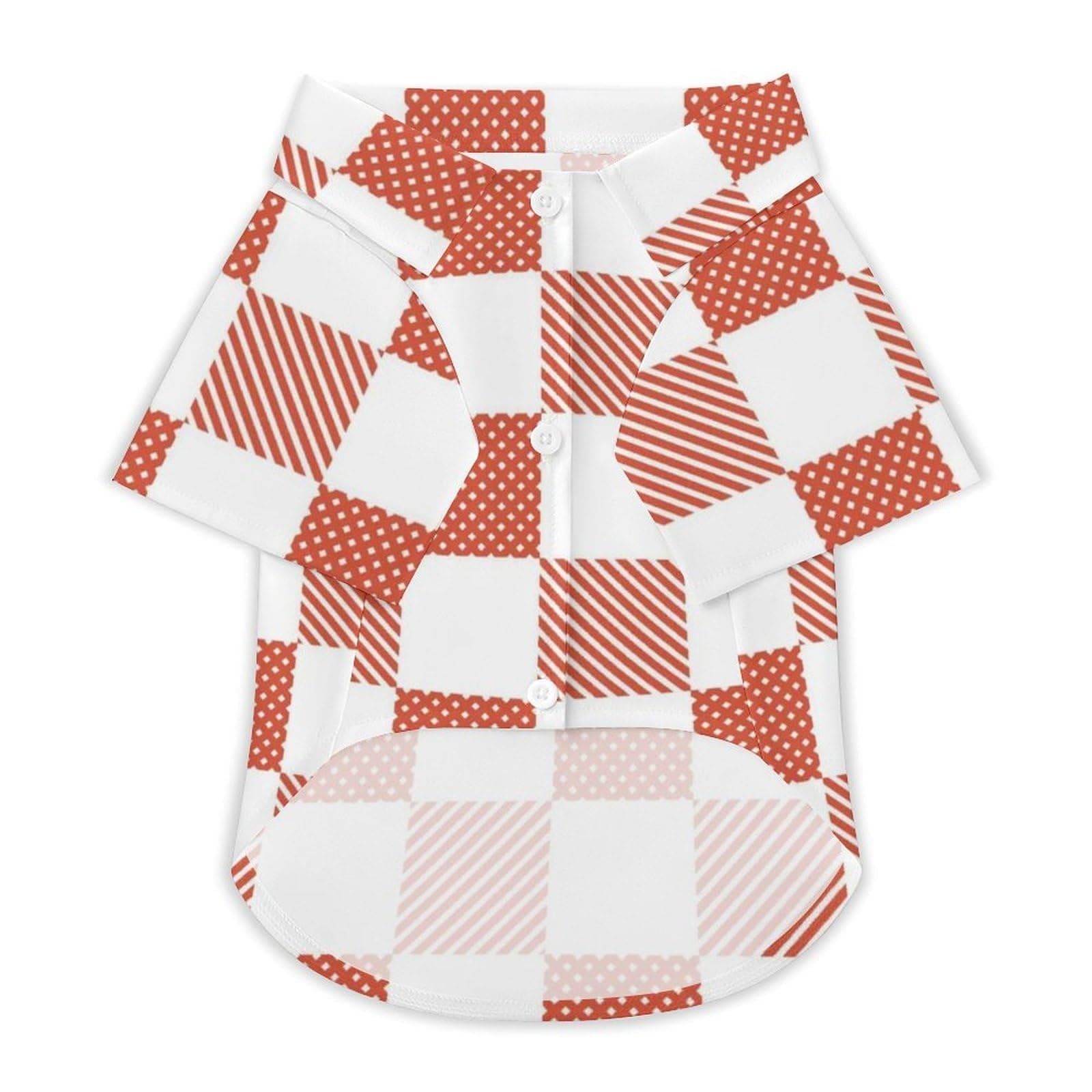 Plaid Check in Navy Blue Pink and White Plaid Dog Shirt for Small Medium and Large Pet Clothes Breathable Puppy Pajamas Comfort Cat Apparel for Everyday Wear, and Photoshoots L
