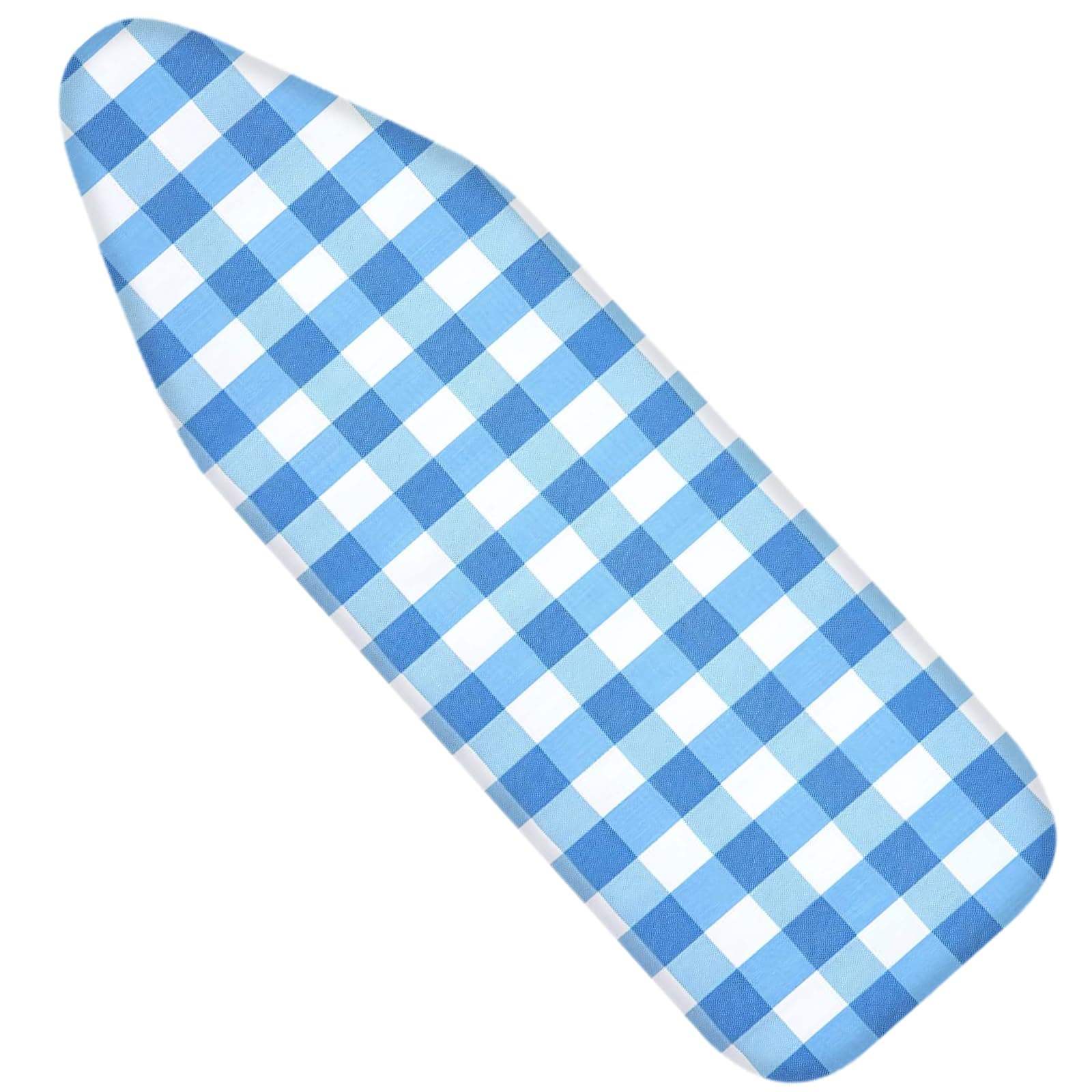 Nuxovilar Copertura per asse da stiro a quadretti blu e bianchi, 38 x 137 cm, questa copertura si adatta alla maggior parte delle assi standard, accessorio antipolvere per stirare per la decorazione