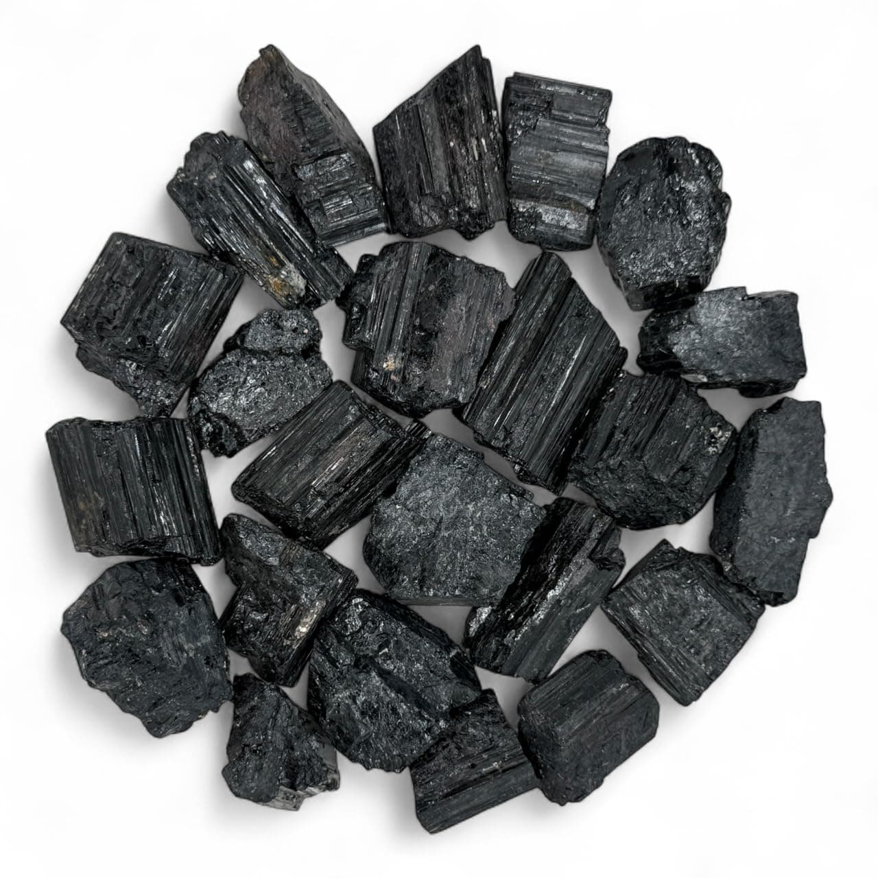 Rough Black Tourmaline Crystals - Raw Natural Black Tourmaline Stones Bulk - Crystal Healing (1-2", 1, units)