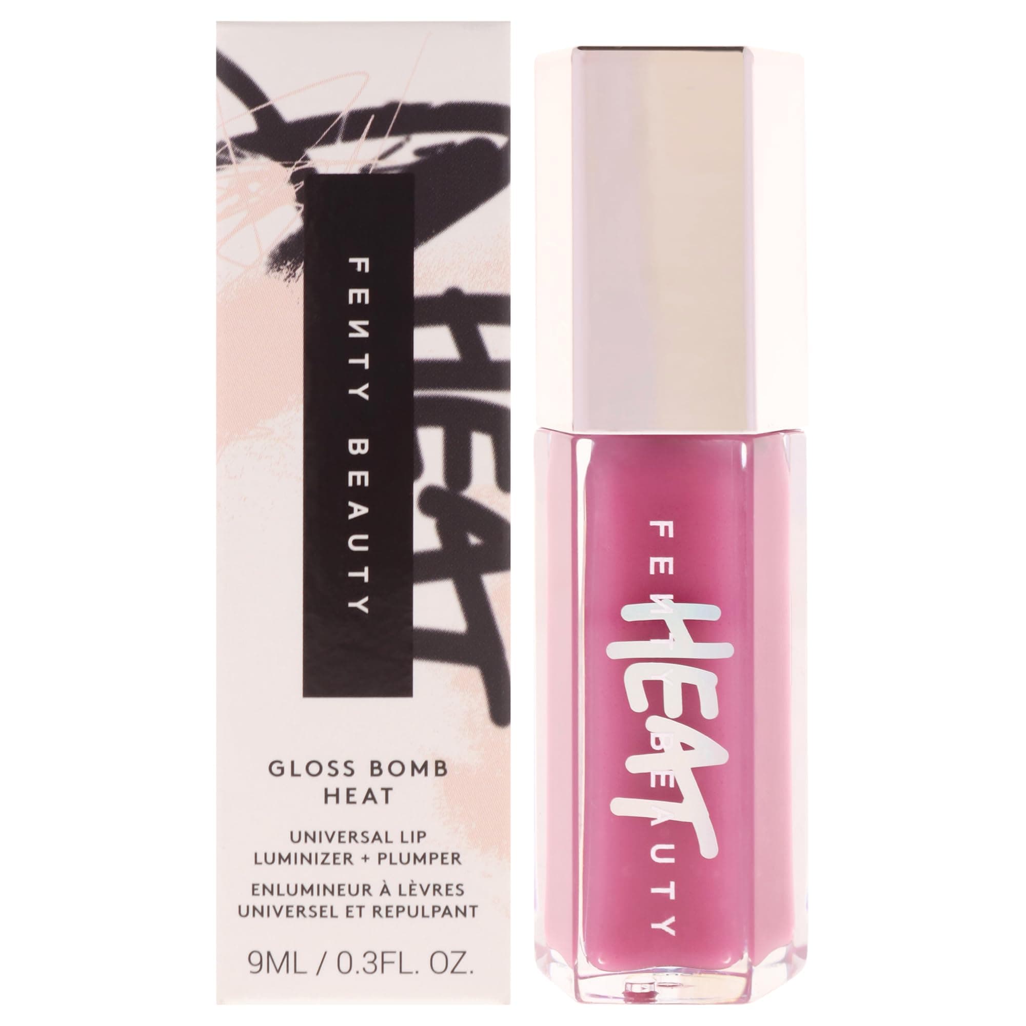 Gloss Bomb Heat Universal Lip Luminizer Plus Plumper - 06 Lavender Savage by Fenty Beauty for Women - 0.3 oz Lip Gloss