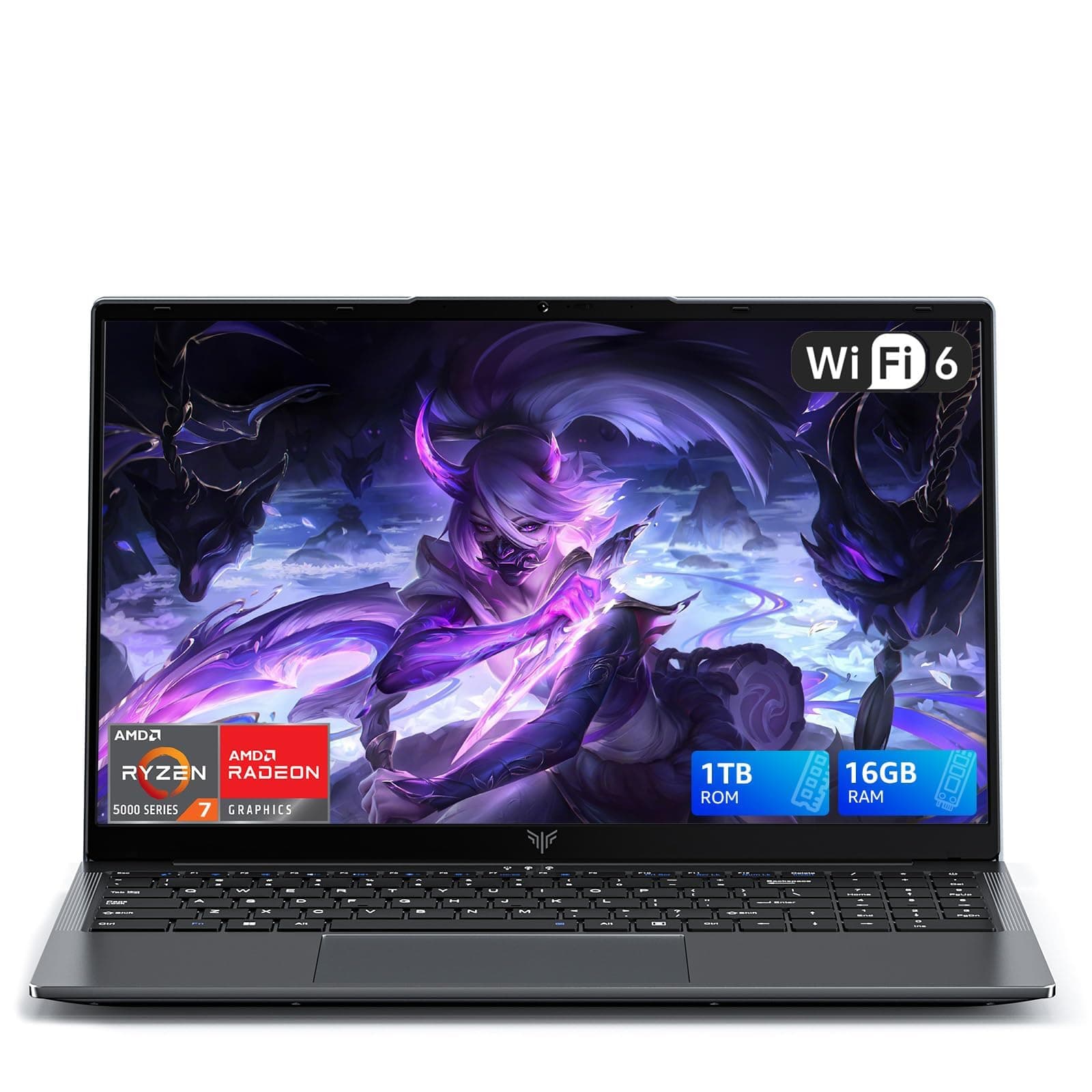 ACEMAGIC 2026 Ordinateur Portable Gaming 16 Go RAM 1 TB SSD 15.6" Gaming Laptop Ryzen 7 5825U (8 C/16T, Jusqu'à 4,5GHz) DDR4,WiFi 6,3*USB 3.2, BT5.2,HDMI,Type-C,Pc Portable Gamer