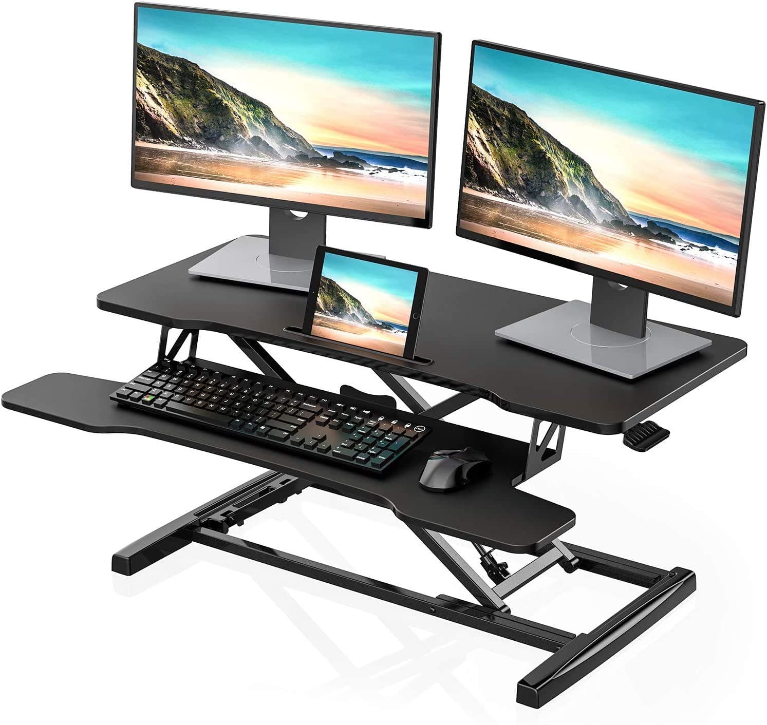 FITUEYES Standing Desk Converter, 36 Inch Ergonomic Desk