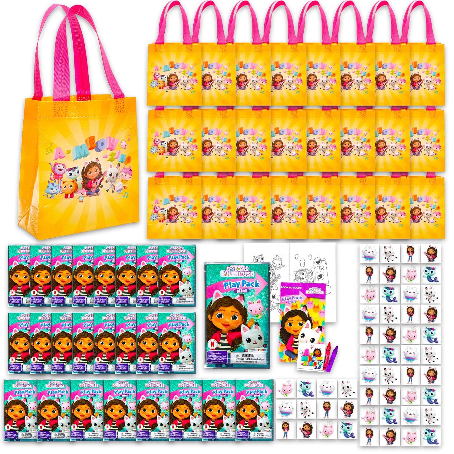 Gabby's Dollhouse Party Favors Ultimate Bundle Set for 24 Guests