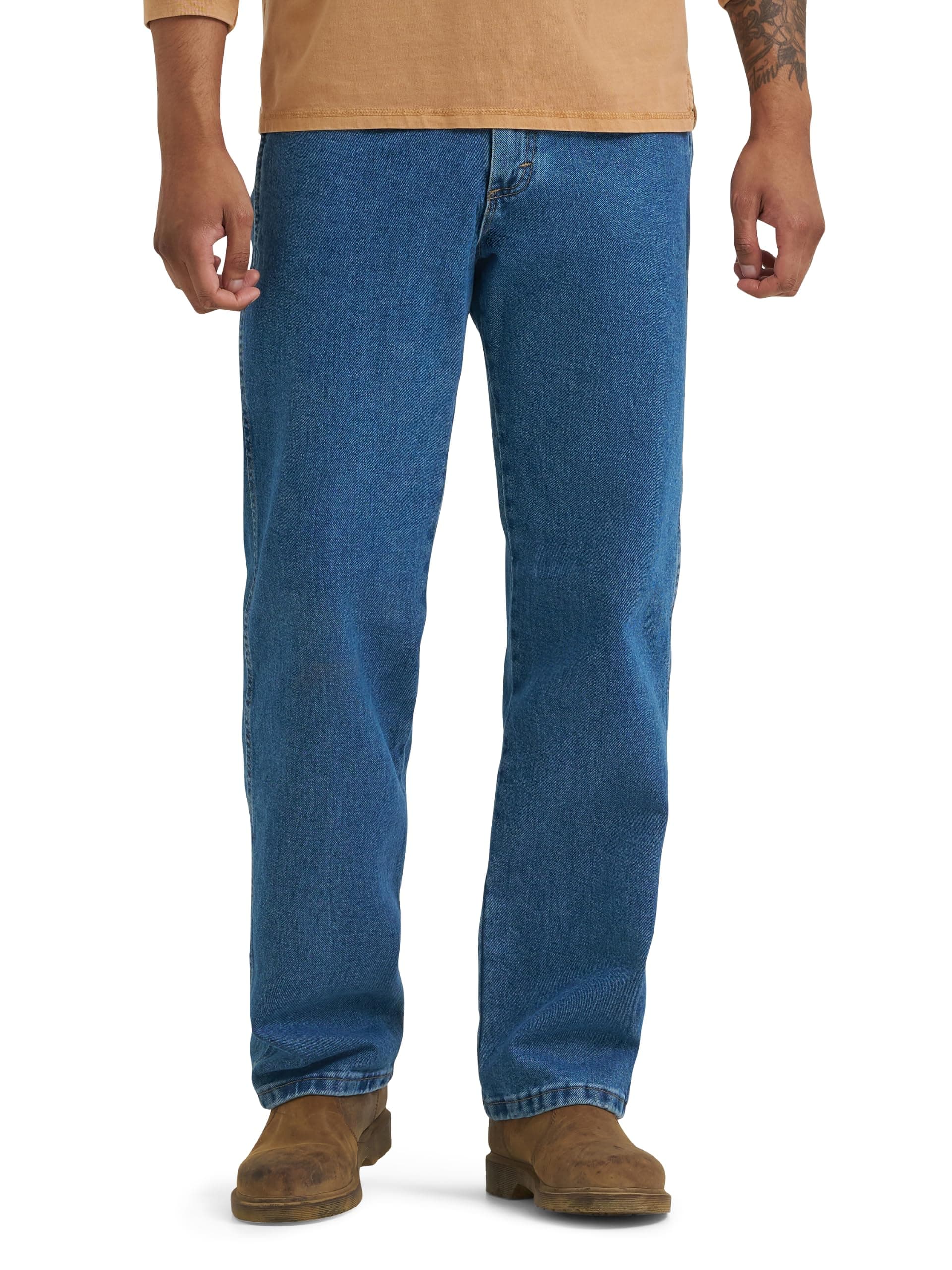 Wrangler Pantalón de Jean, Ajuste Holgado, Grande, Tiro Alto, Resistente al Desgaste, para Hombre, índigo (Antique Indigo), 44W X 36L