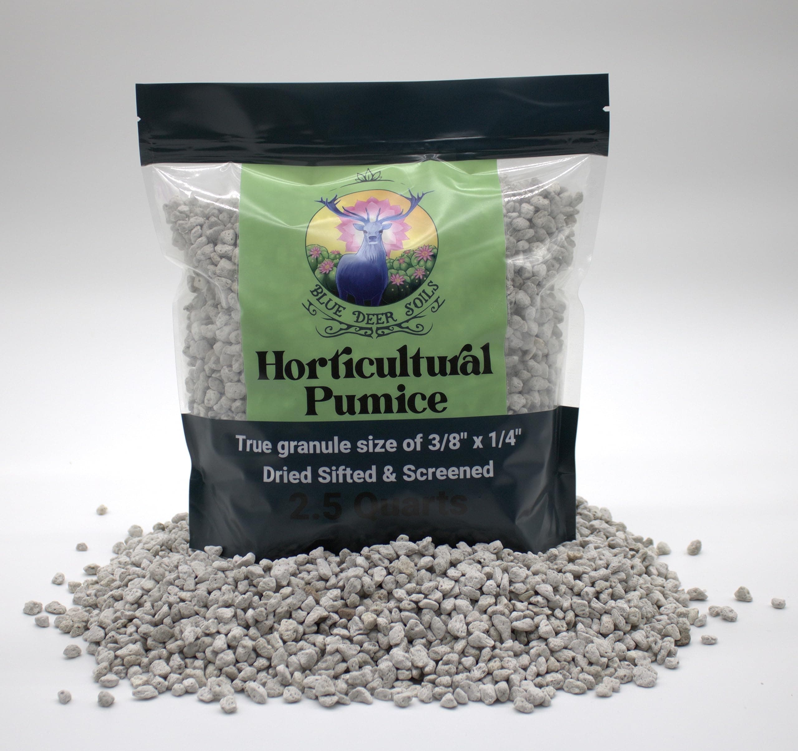 Horticultural Pumice - 2.5 Dry quarts - Cactus Succulent Bonsai Soil Amendment