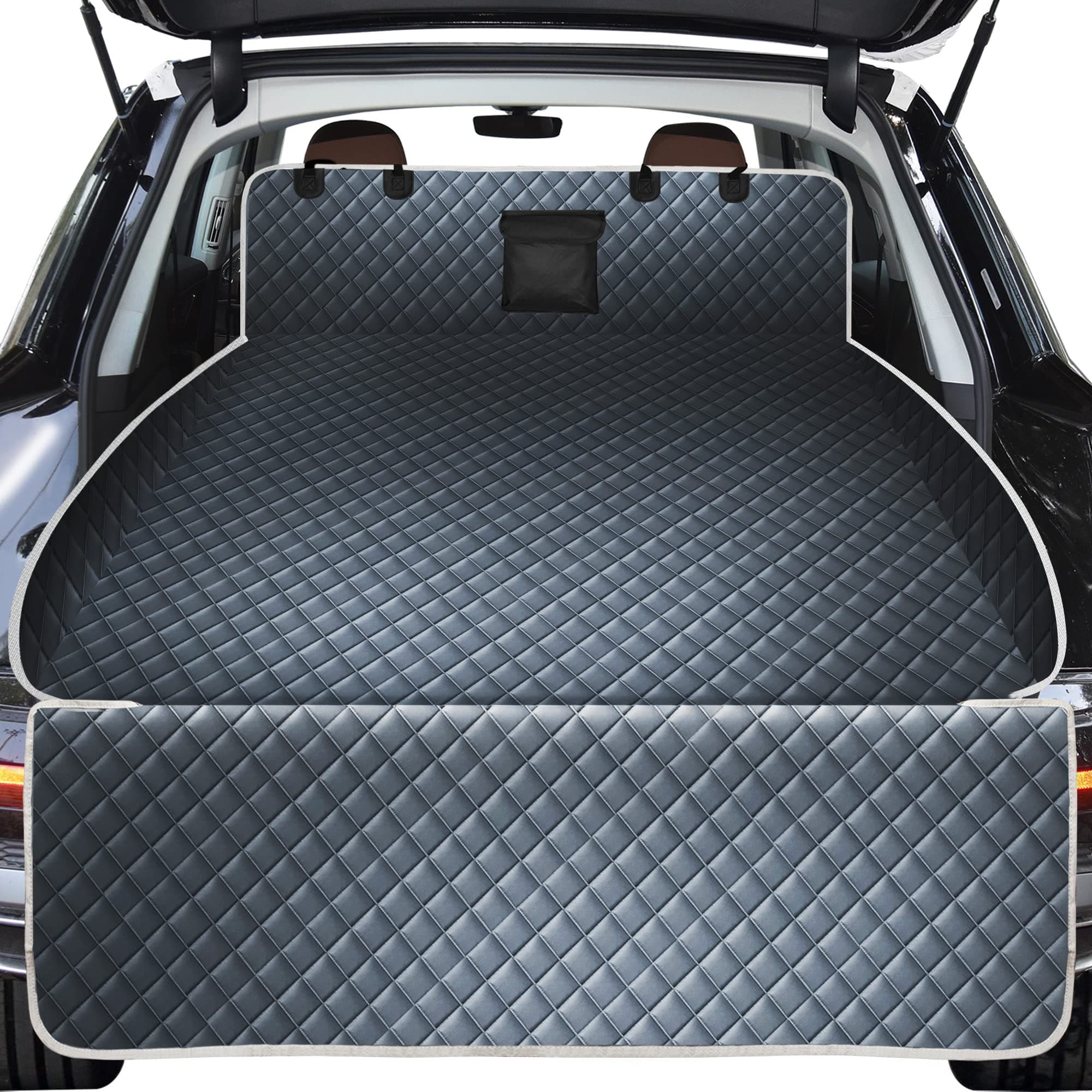 FLYZCKJ Dog Trunk Cargo Cover with Bumper Flap Protection 135x230cm Gray