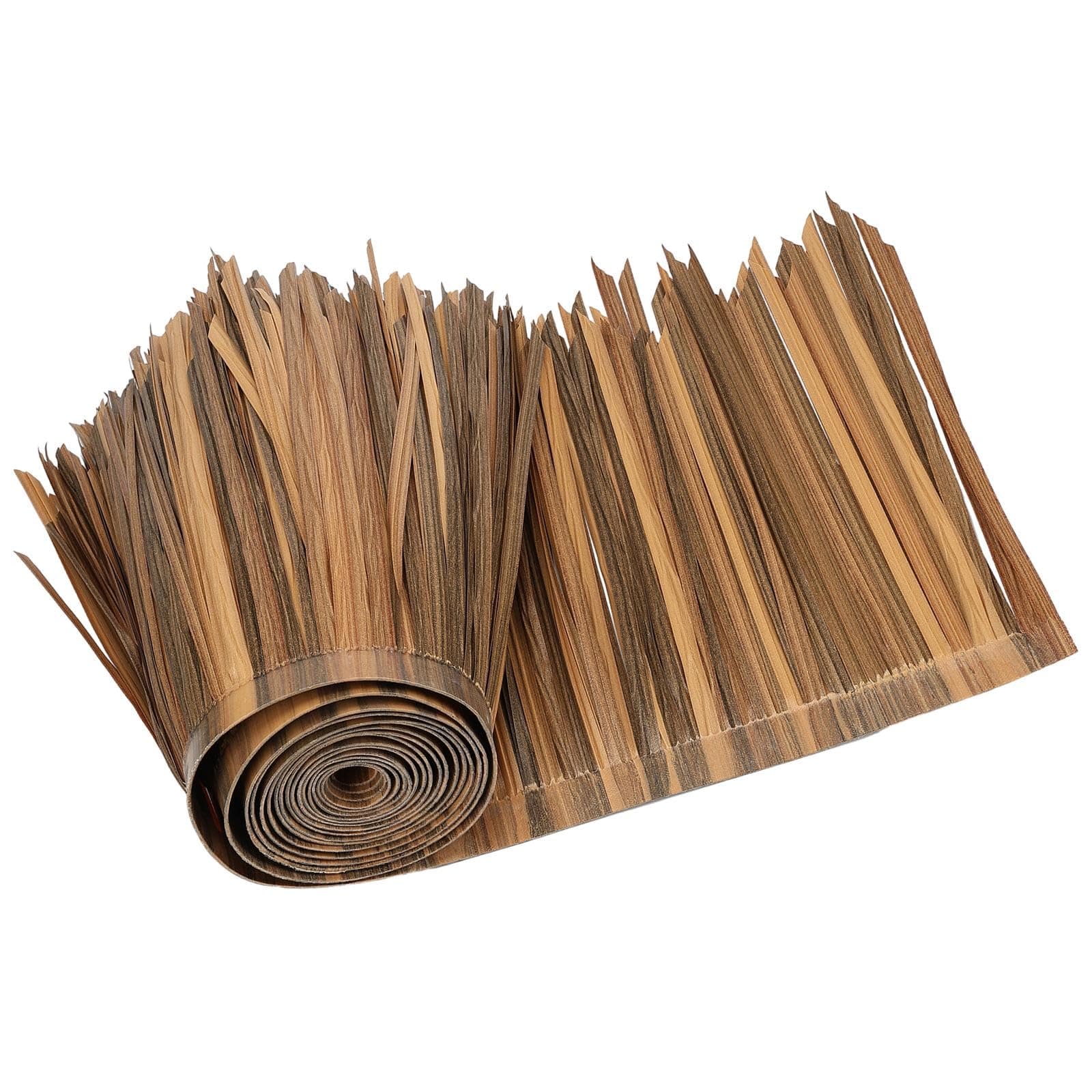 B Baosity Straw Roof Thatch DIY Simulation Multifunctional Ornament 1M Carpet Artificial Palm Thatch for Tiki Bars Garden Patio Hut
