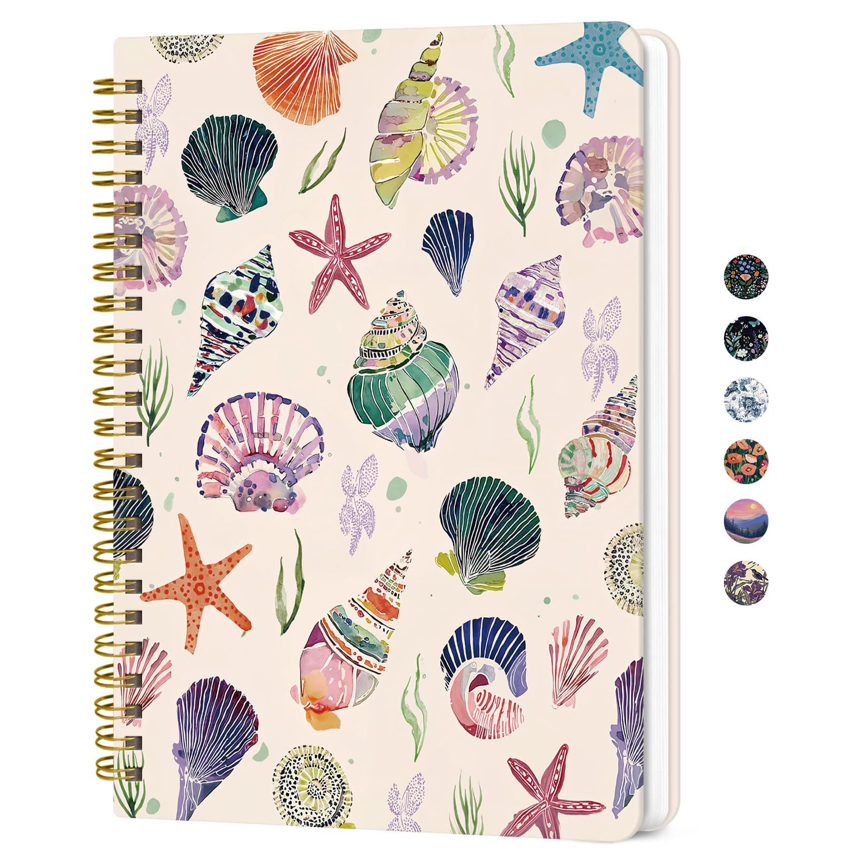 ZOTIA Cute Spiral Journal for Women Hardcover Lined Notebook for Writing