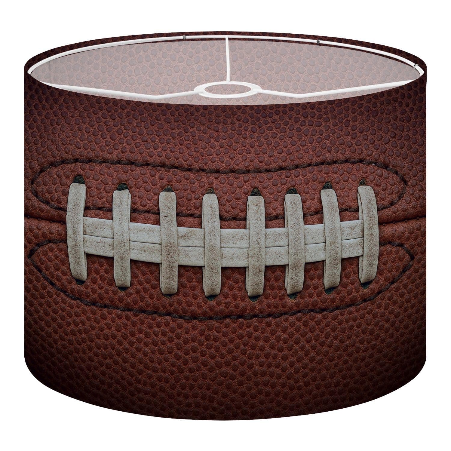 Drum Lamp Shades close up white stitches an American football Lampshade for Floor Lamps Table Lamp Pendant Light Linen 13"x13"x10" Replacement Large Lampshades