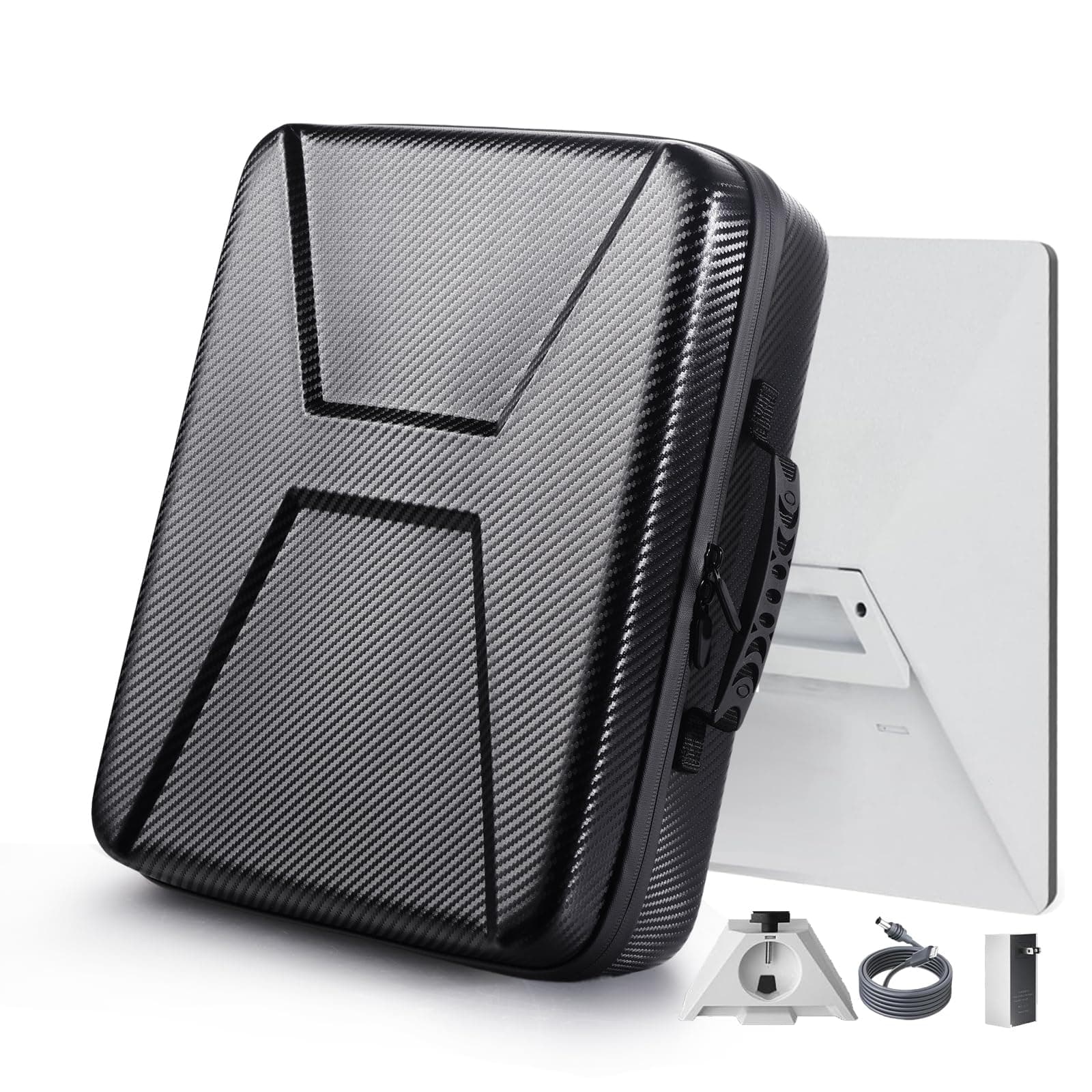 Starlink Mini Case, Portable Shockproof EVA Starlink Case Travel Organizer Storage Bag Protective Waterproof with Carrying Handle for Starlink Mini Router & Accessories (Black)