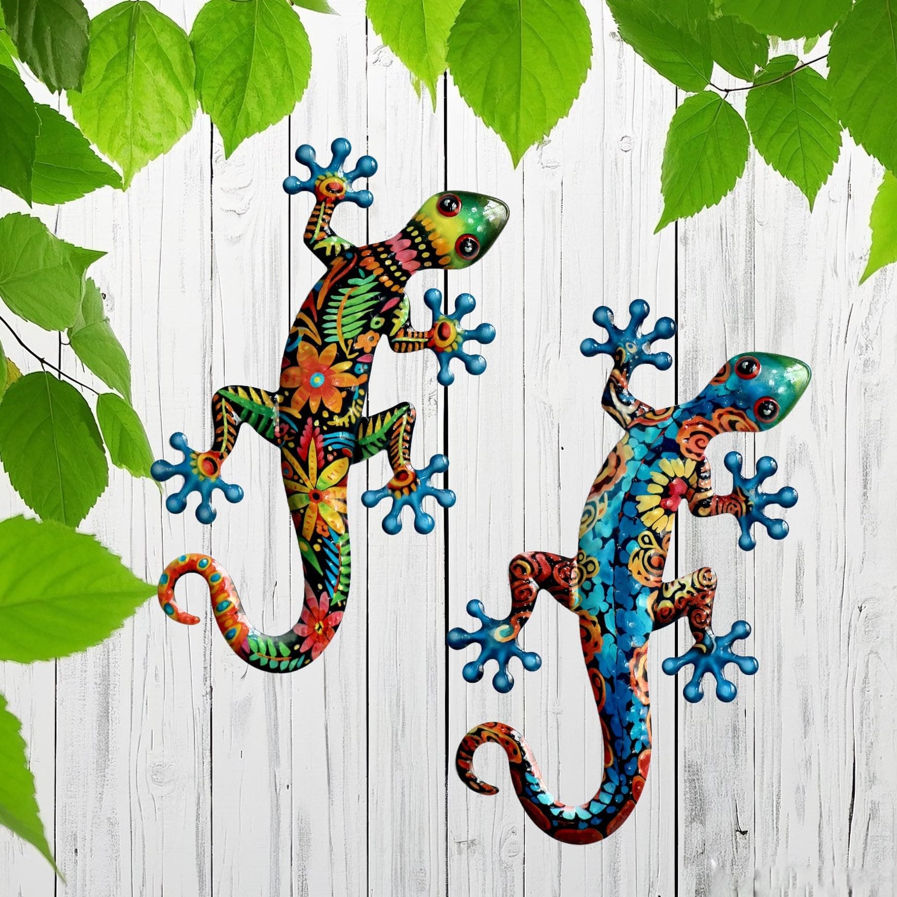 Ratuor Metal Gecko Wall Art