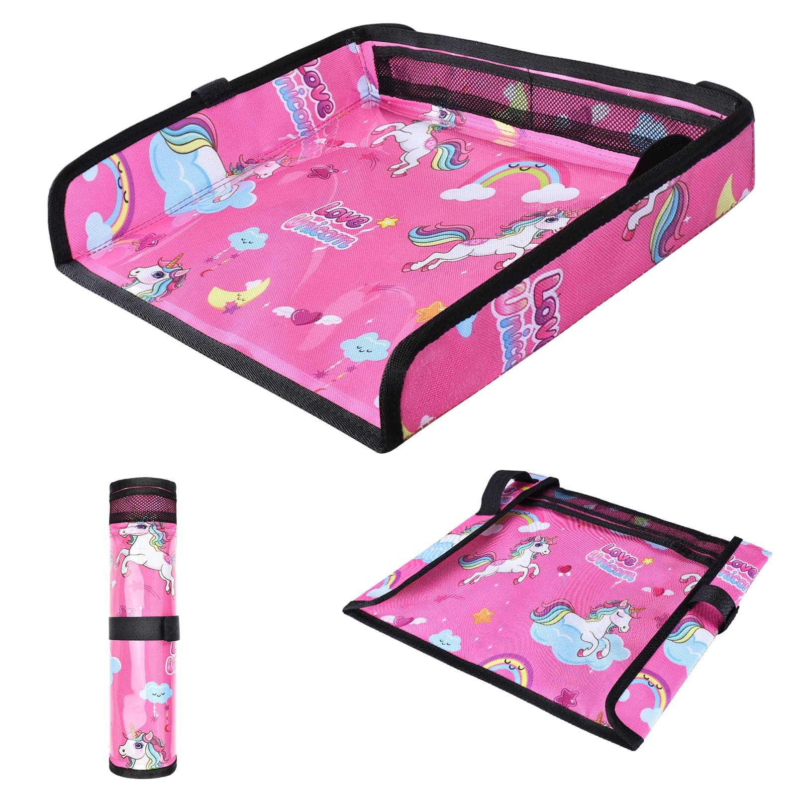 COOLBEBE Airplane Tray Table Cover, Foldable Travel Tray Cover