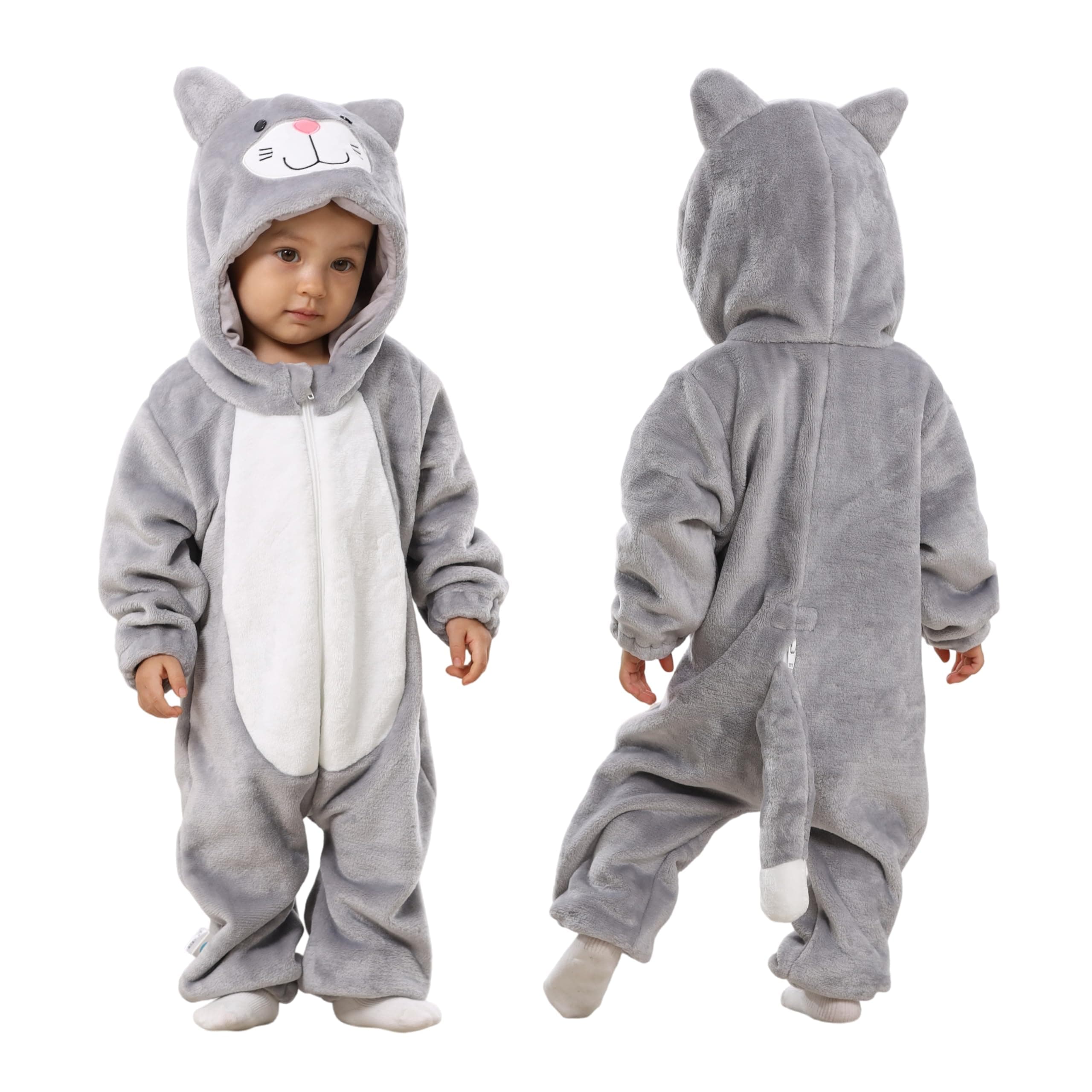 TONWHAR Kid's And Toddler's Animal Halloween Costume Outfit Baby One-Piece Rompers Onesie