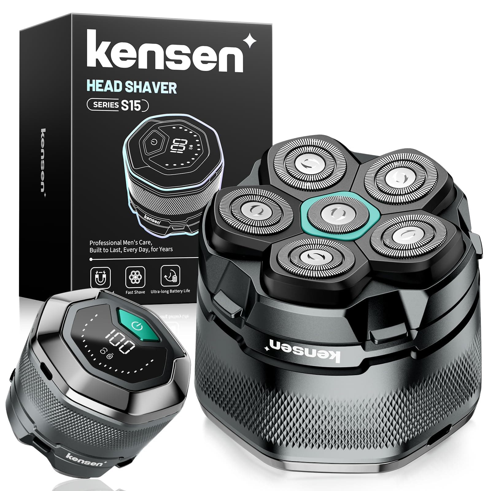 kensen 6D Head Shaver for Bald Men, Waterproof Electric Razor for Men