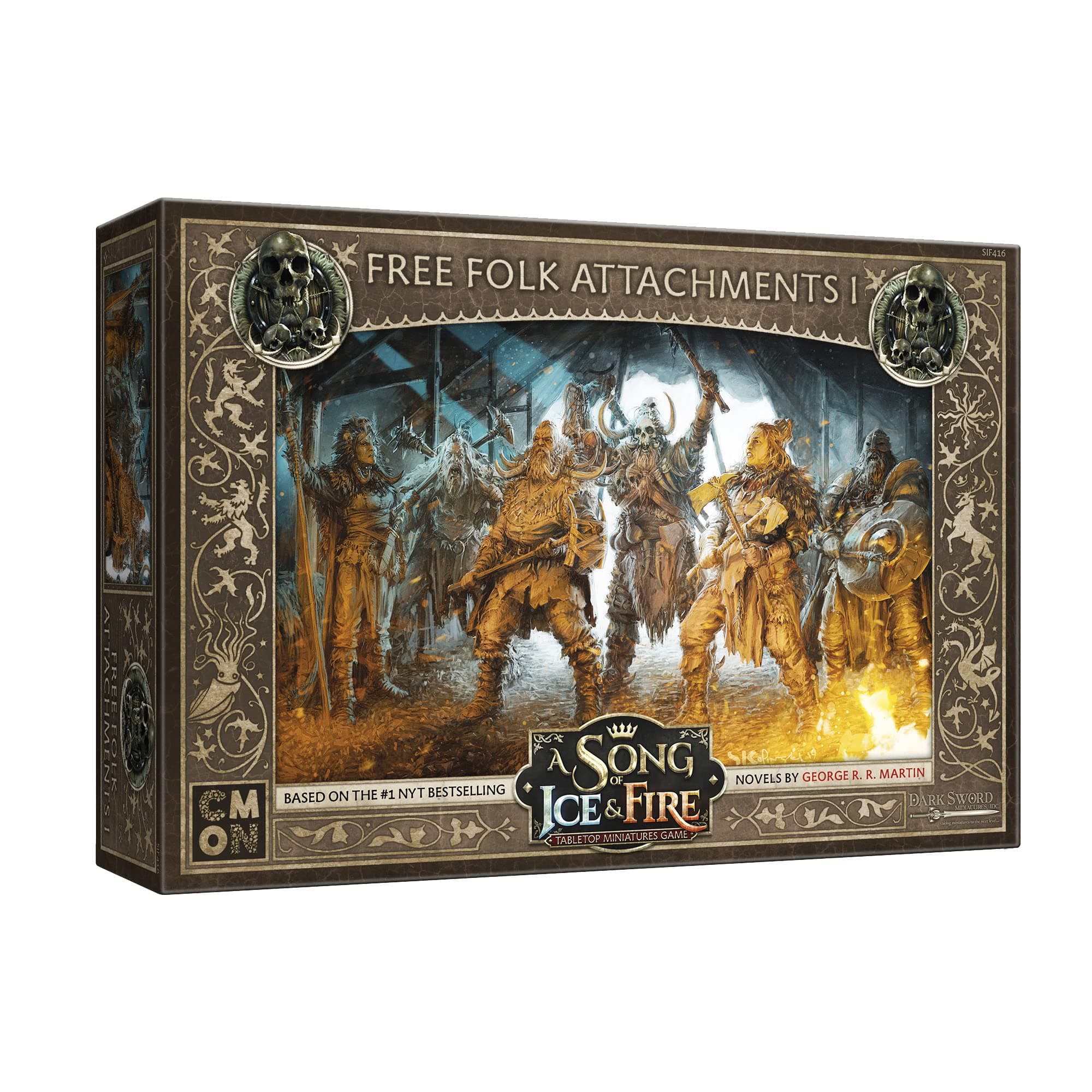 A Song of Ice and Fire - Free Folk Attachments #1 - Strategy Game for Teens and Adults - Ages 14+ - 2+ Players - Average Playtime 45-60 Minutes - Made by CMON