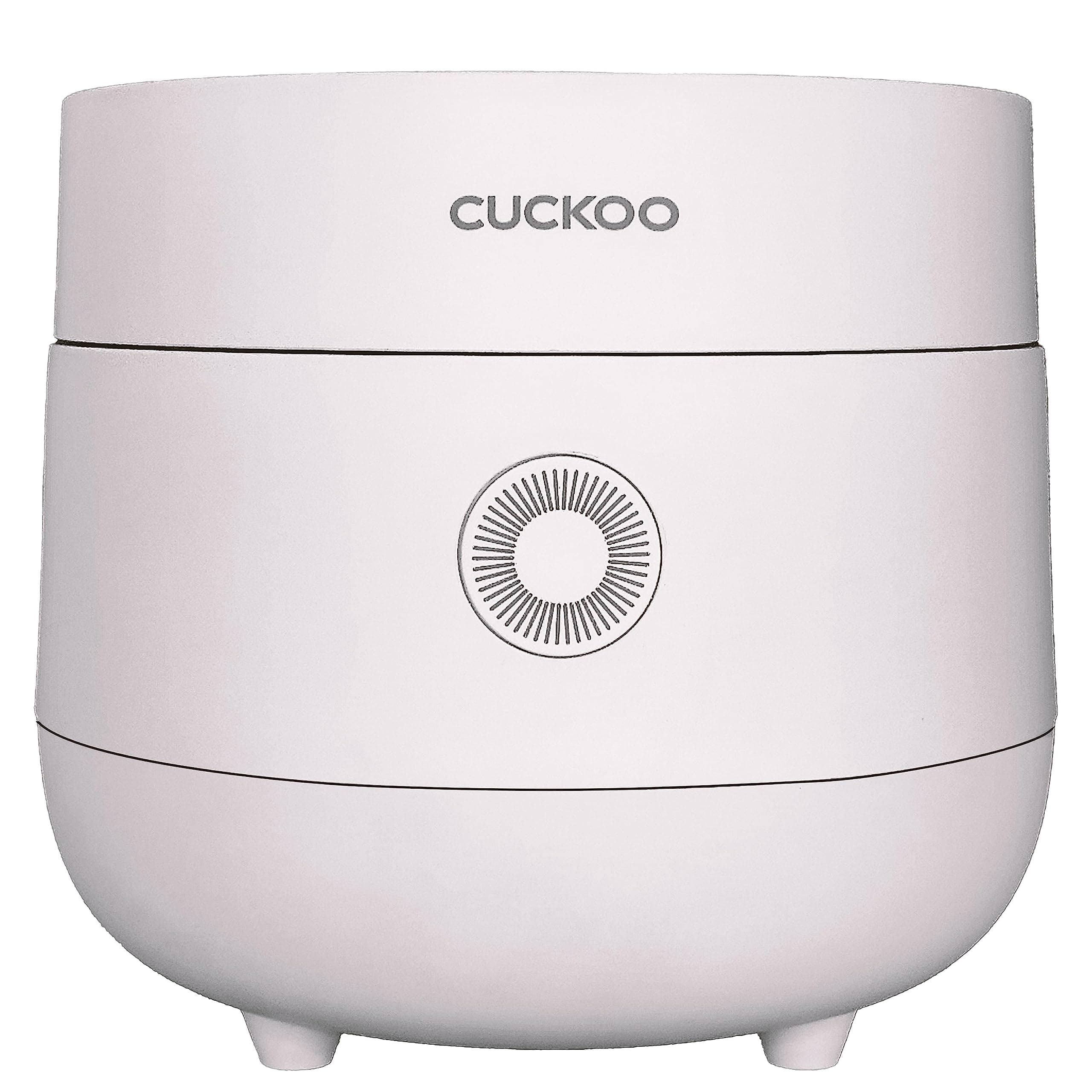 CUCKOO Rice Cooker 6 Cup Uncooked / 12 Cup Cooked, Modern Fuzzy Logic Rice Cooker Small with Delay Timer & Keep Warm Setting, Versatile Food Steamer for Cooking, Non-Stick Inner Pot, White (CR-0675FW)