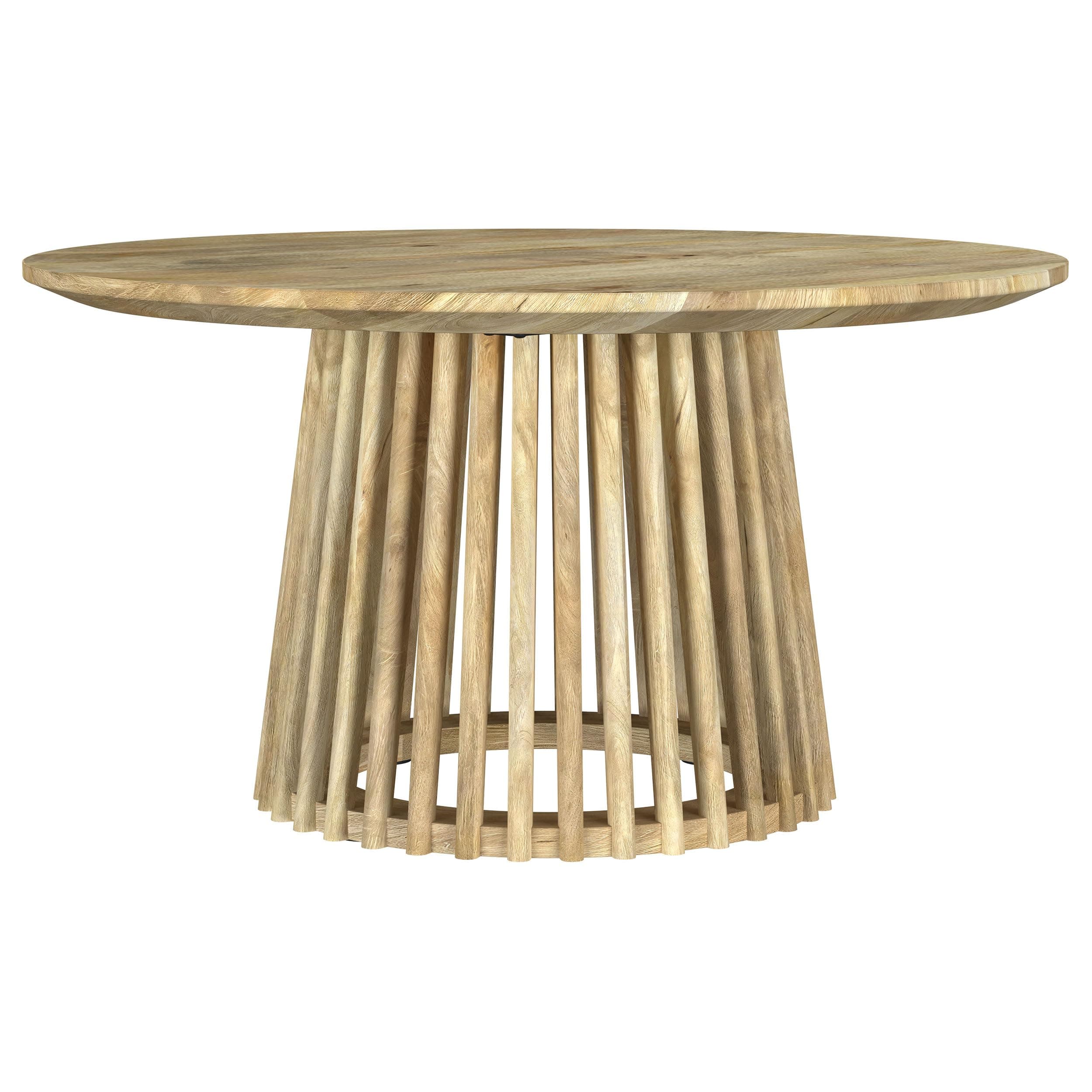 Coaster Home Furnishings Touhy Round Solid Wood Cocktail Coffee Table Natural Mango 710608