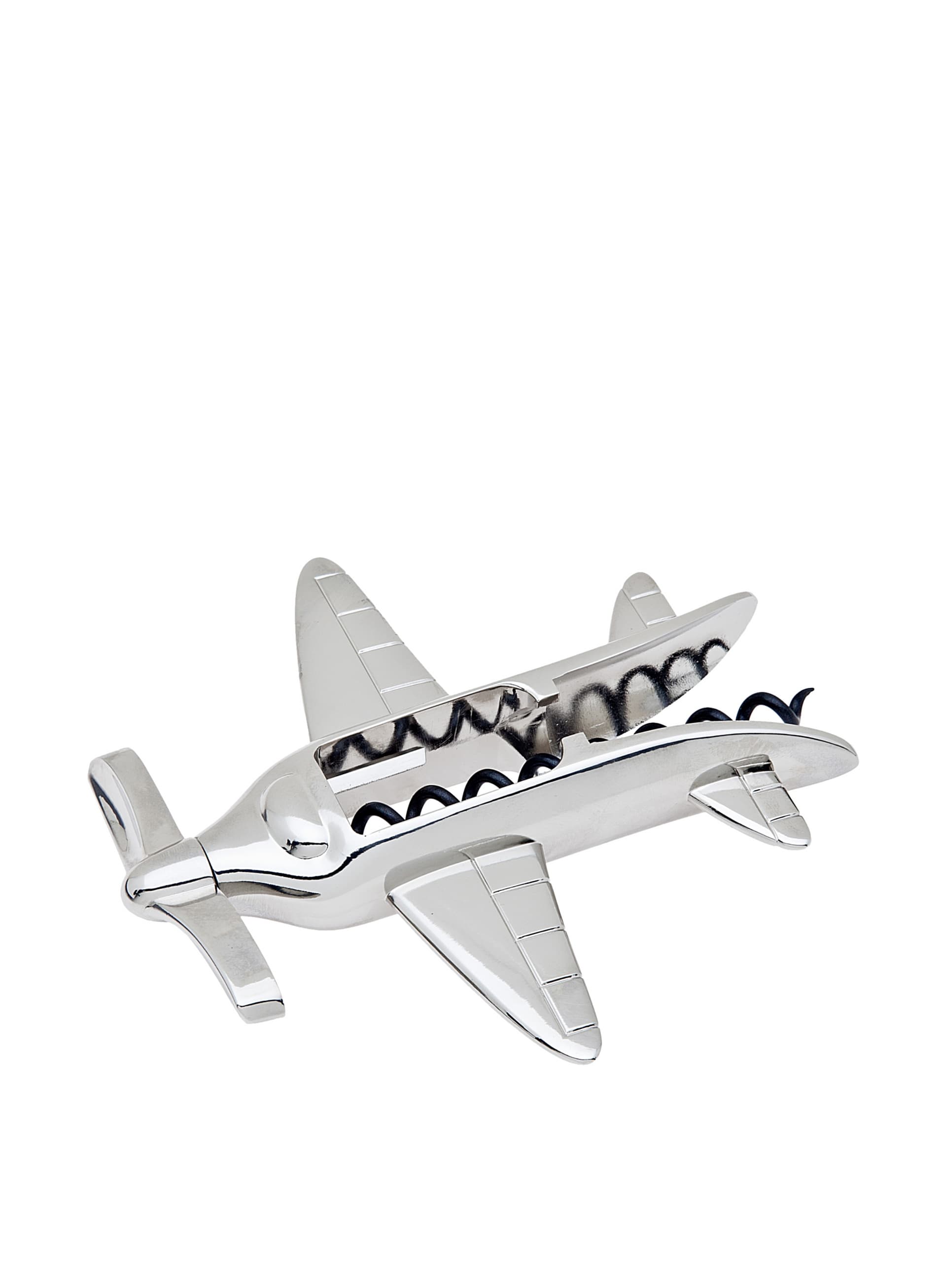 Godinger Airplane Cork Screw, Aviation Themed for Barware & Drinkware, Nickelplated