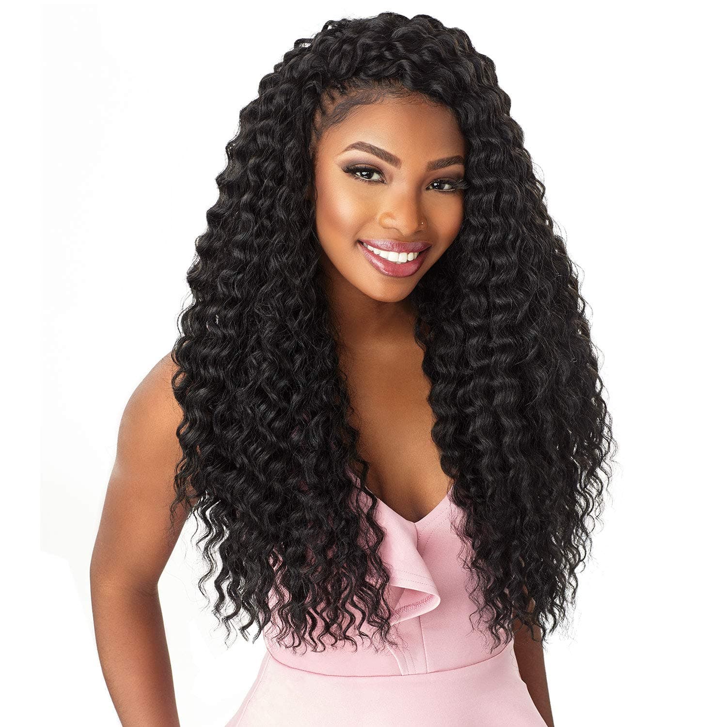 MULTI PACK DEALS! Sensationnel Synthetic Hair Crochet Braids Lulutress Deep Twist 18" (4-PACK, T1B/30)