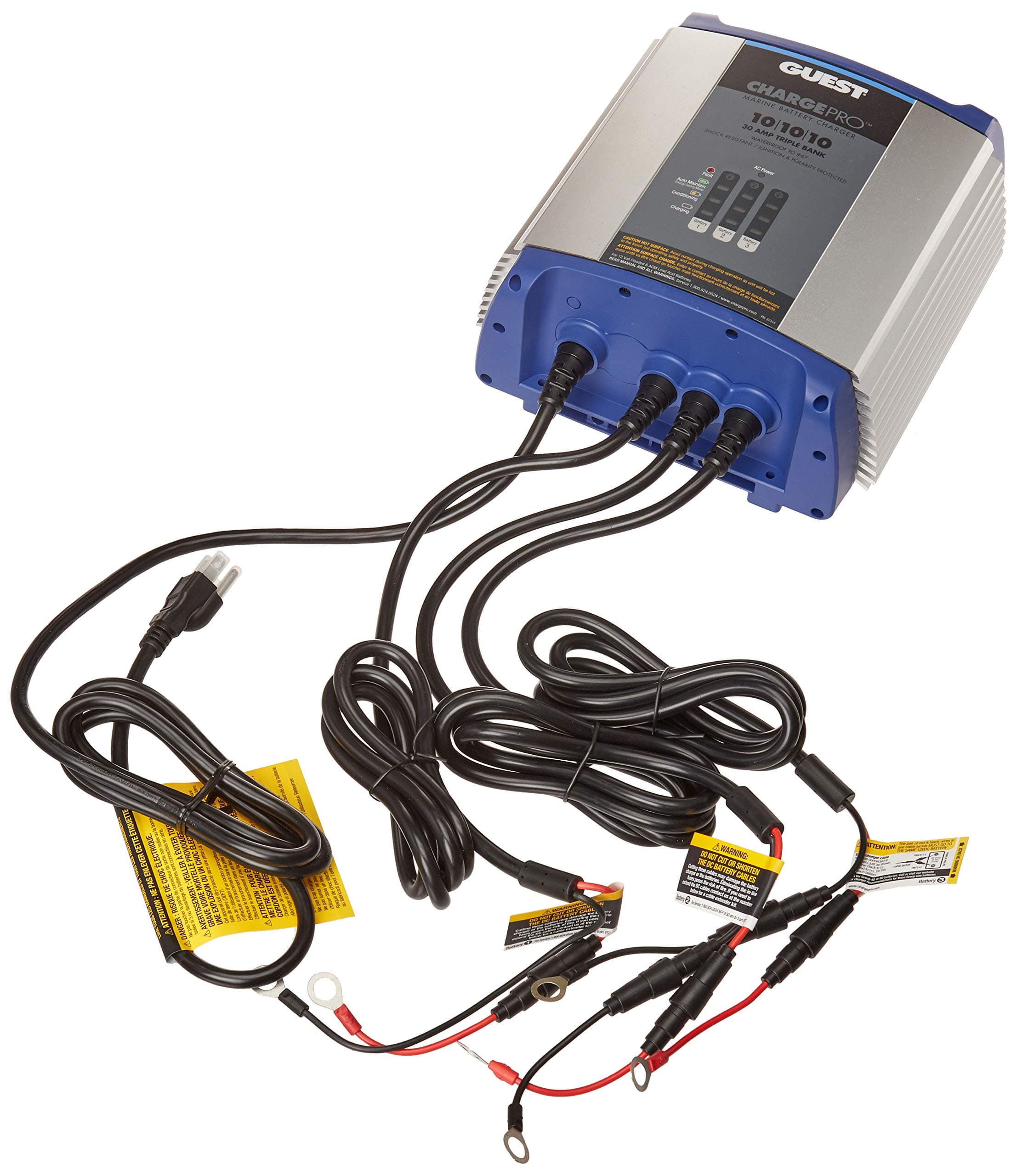 Guest 2731A Guest On-Board Battery Charger 30A / 12V; 3 Bank; 120V Input