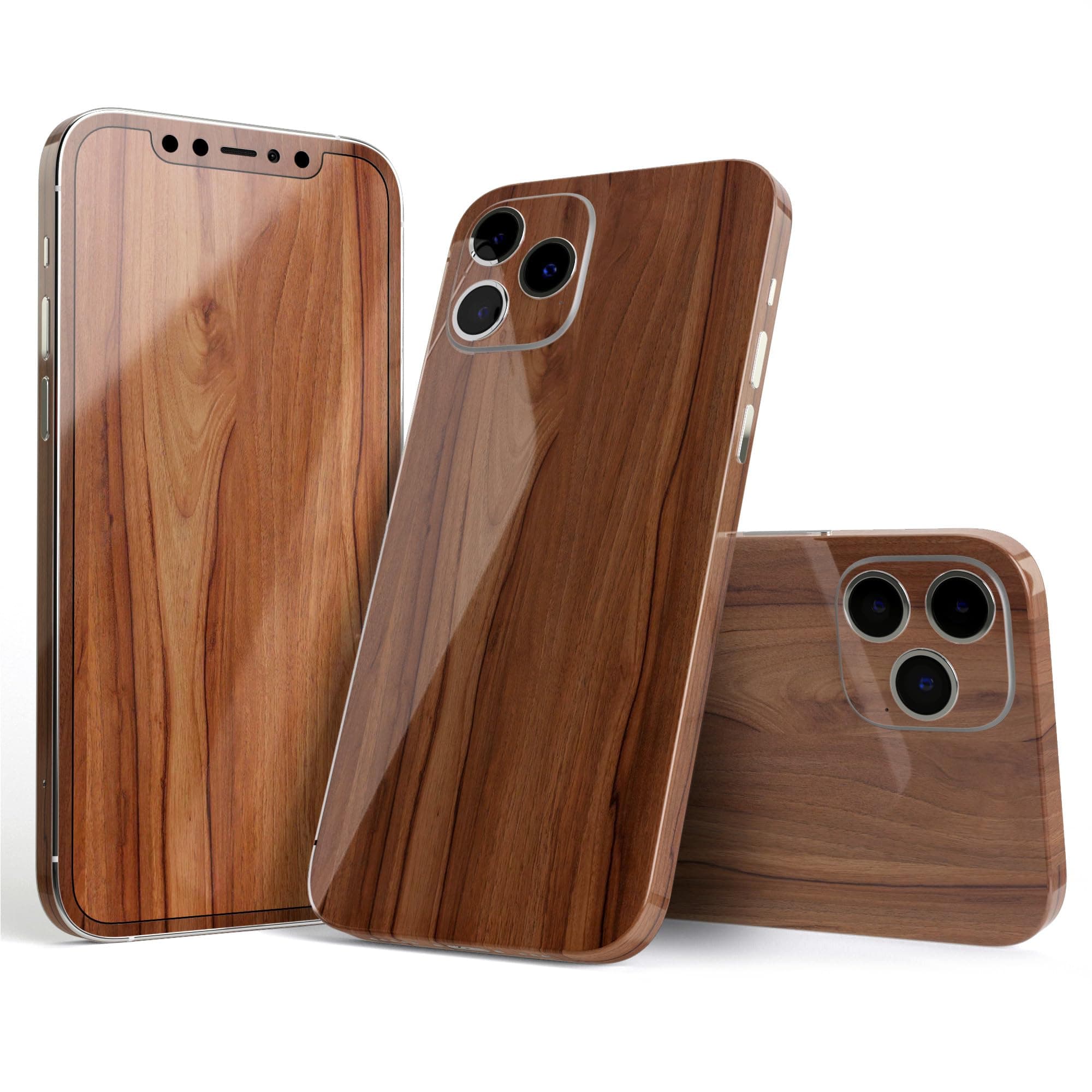 DesignSkinz Full Body Skin Decal Wrap Kit Compatible with iPhone 5s/SE - Smooth-Grained Wooden Plank