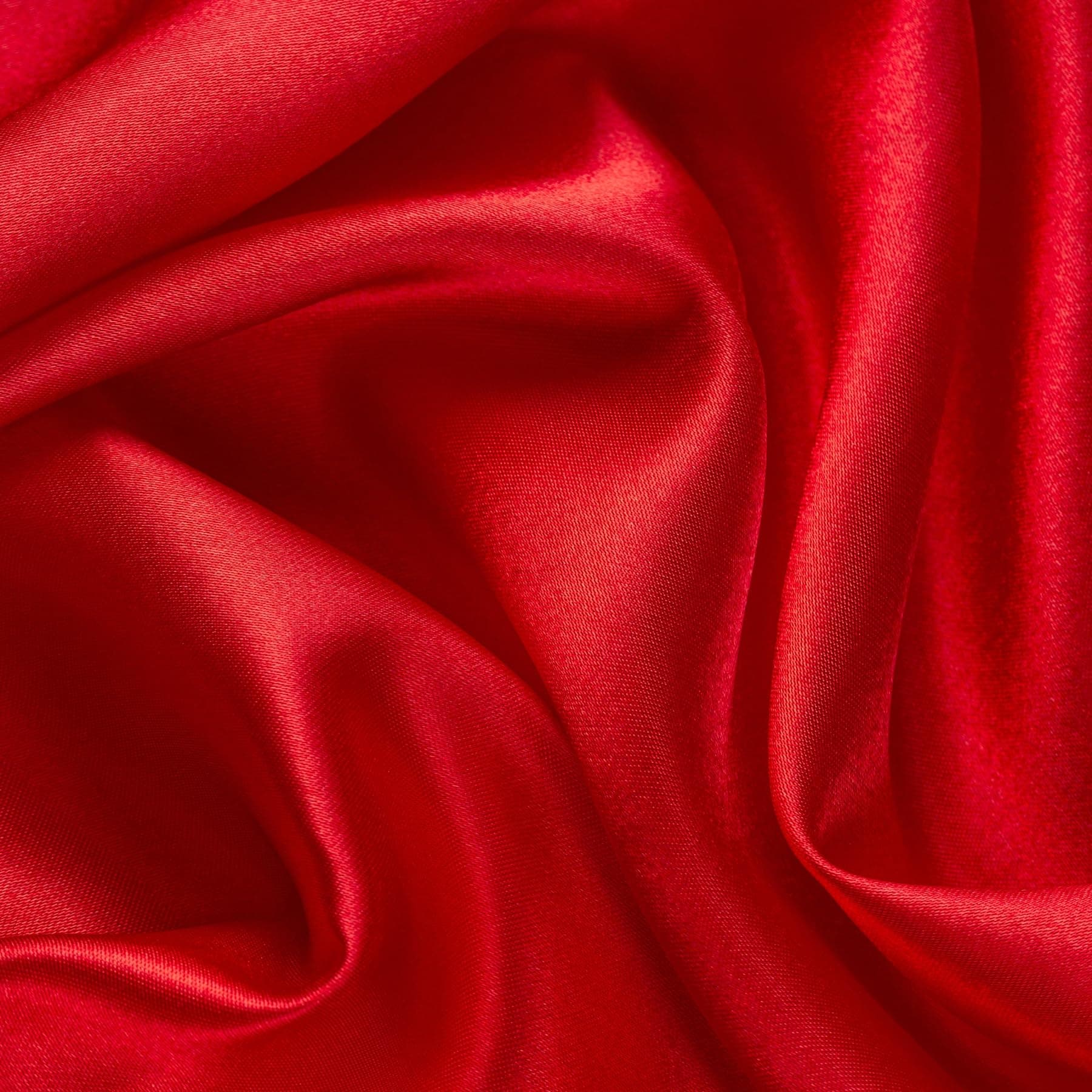 Precut Satin Fabric - Silky, Shiny, Soft Charmeuse Satin - Cloth Fabric by the Yard (2 yard x 57 inch) - Red Fabric for Dress, Wedding Decorations, Draping, Sewing, Table Cloth, DIY Crafts
