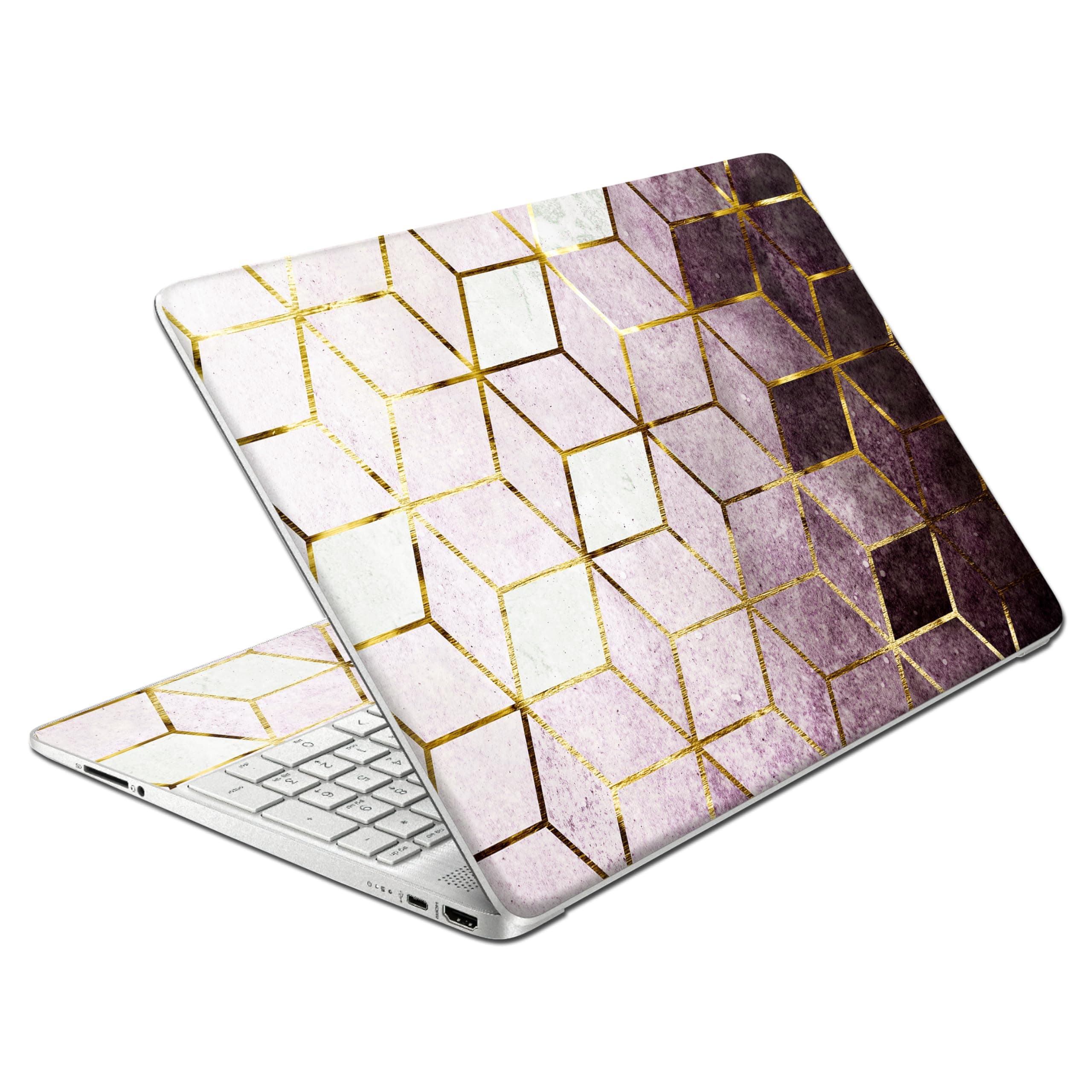 Laptop Skin Decal HP 15.6" - Marbling, Laptop Cover Sticker, No Cutting Required, No Bubble, Waterproof, Scratch Resistant - Including Wide Screen and Wrist Pad