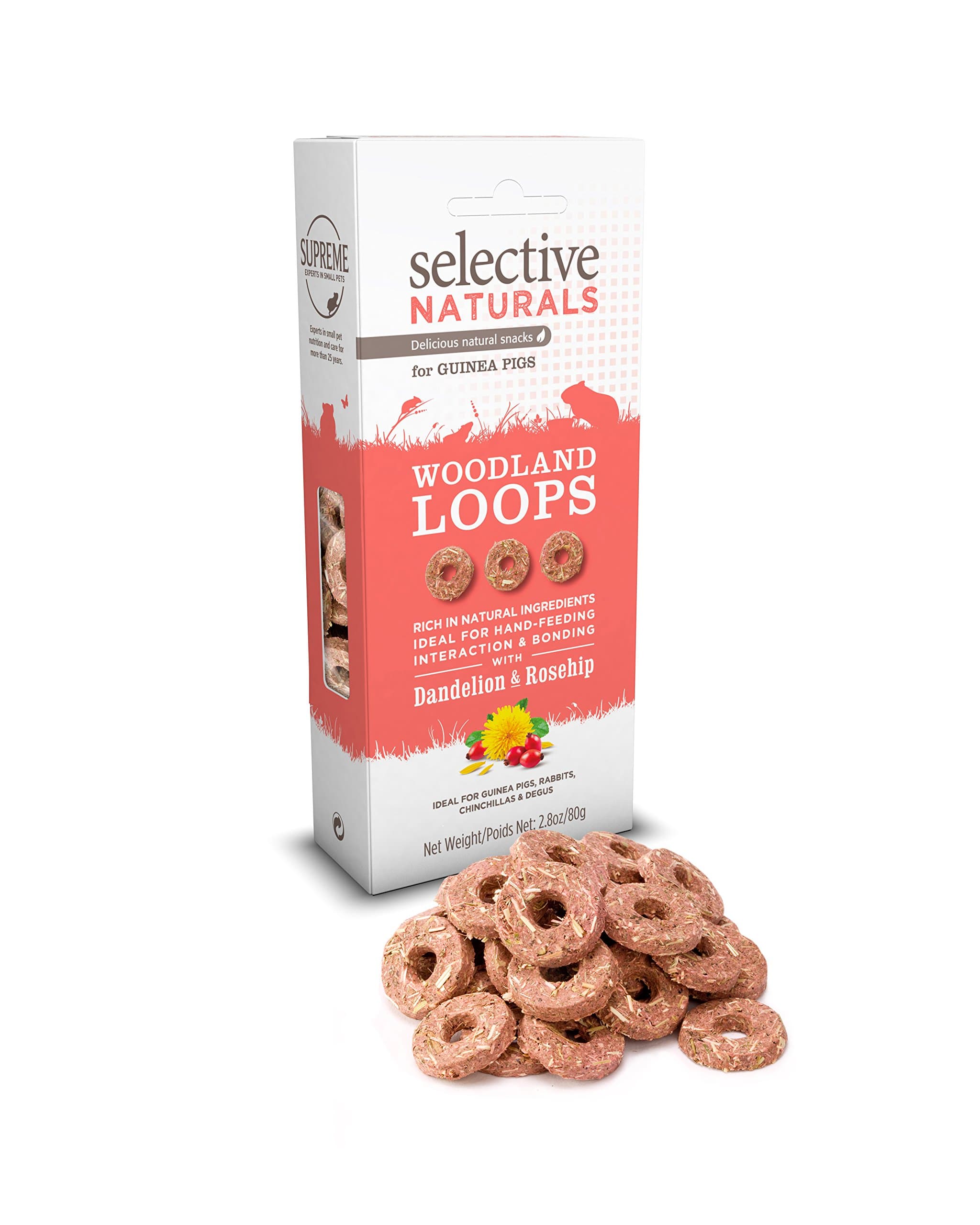 Supreme Petfoods Selective Naturals Woodland Loops for Guinea Pigs (Pack of Four)