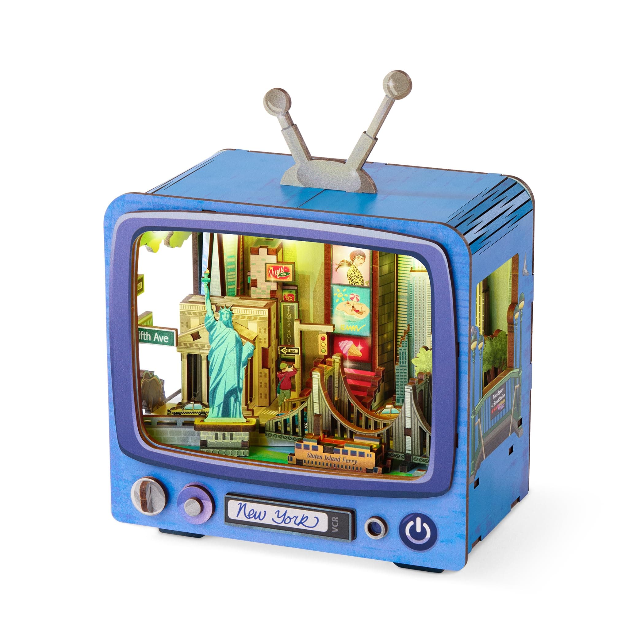 Arkitec CityVision New York Adult 3D DIY Miniature Building Kit Book Nook