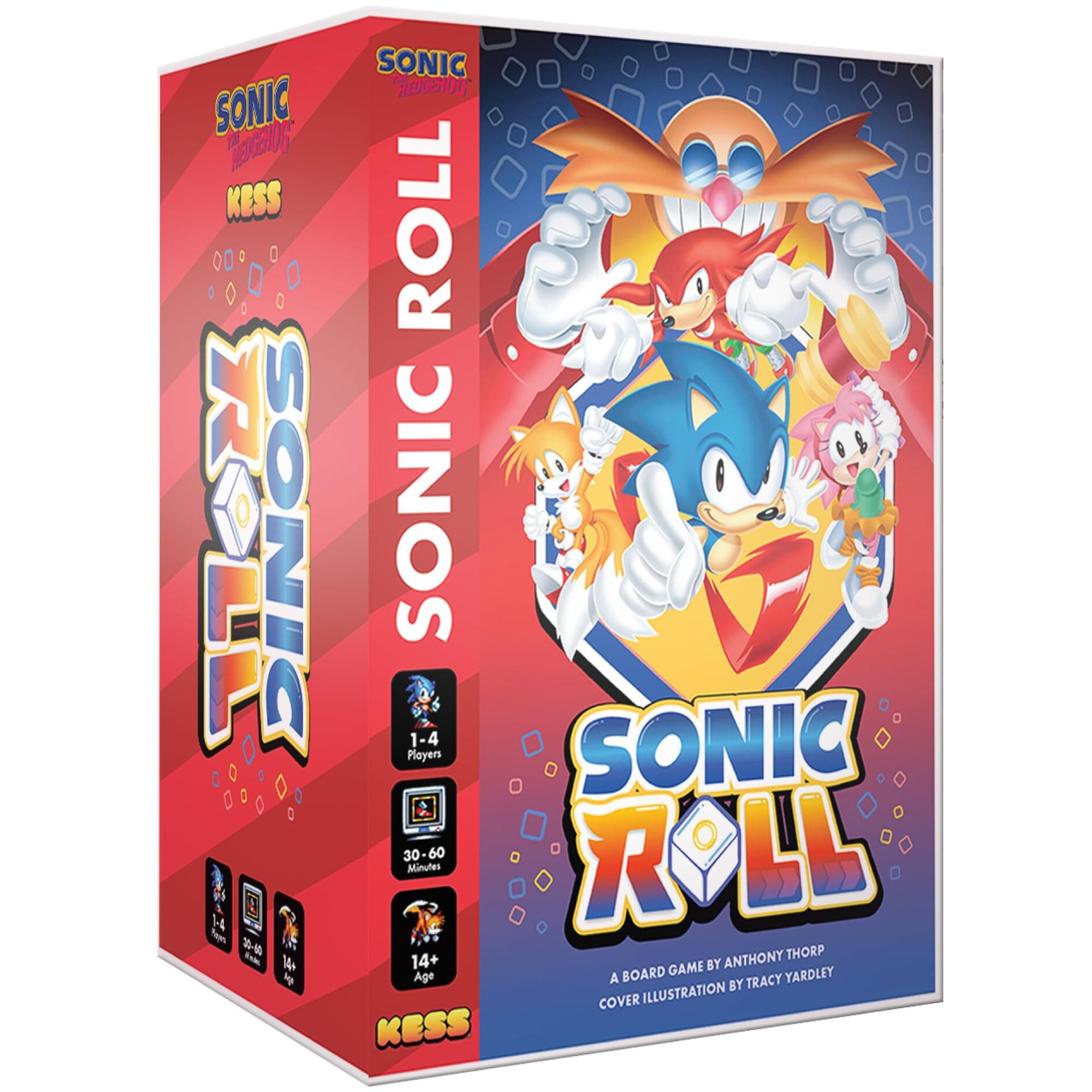 Kess - Sonic Roll Board Game: Roll Through 4 Classic Zones, 1-4 Players Thrilling Tabletop Adventure Game for Ages 14+
