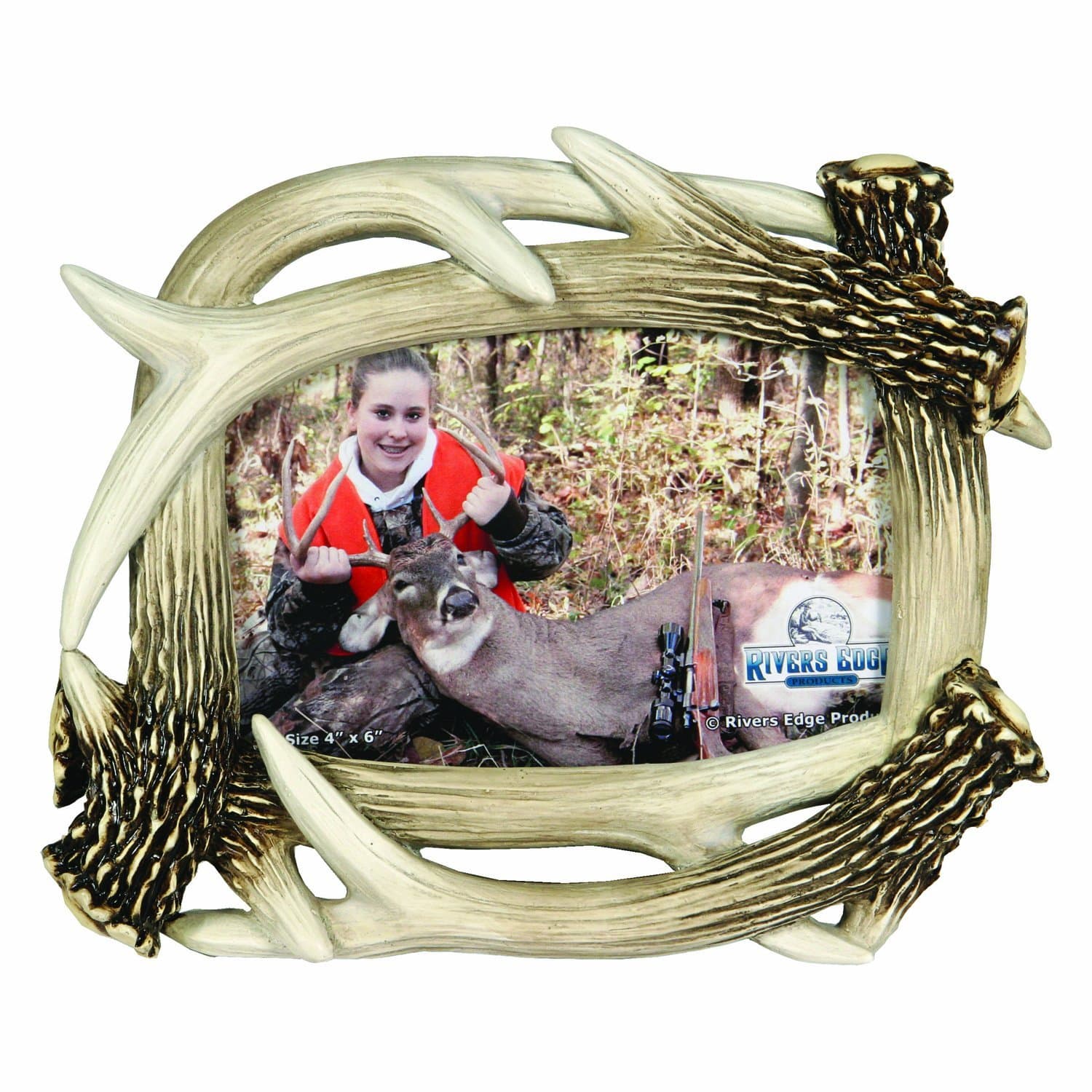 Rivers Edge Products Picture Frame 4x6 Antler by River's Edge Products