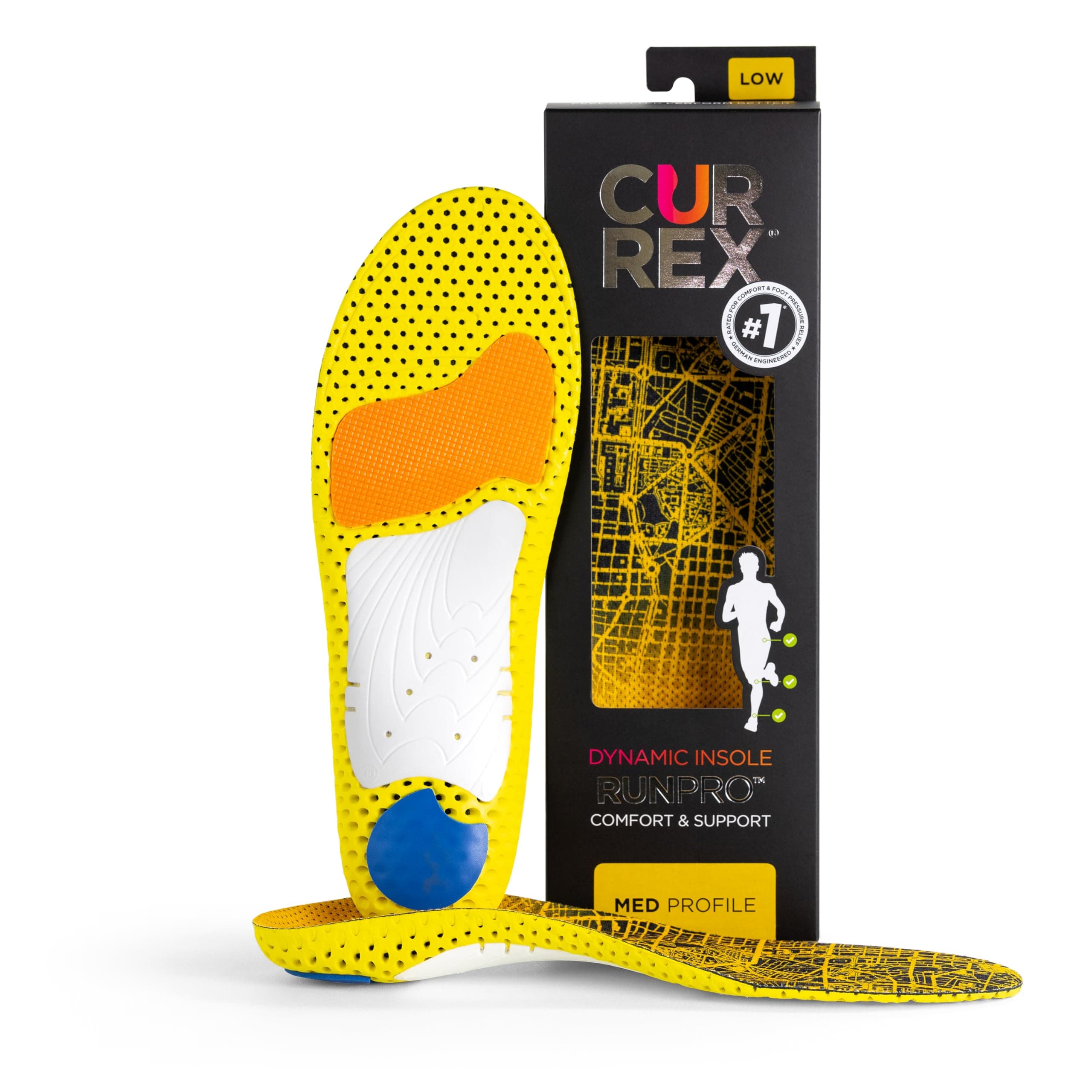 CURREX RunPro Insole - Dynamic Insole for Sport, Running and Leisure - Discover Your Insole for a new Dimension of Running
