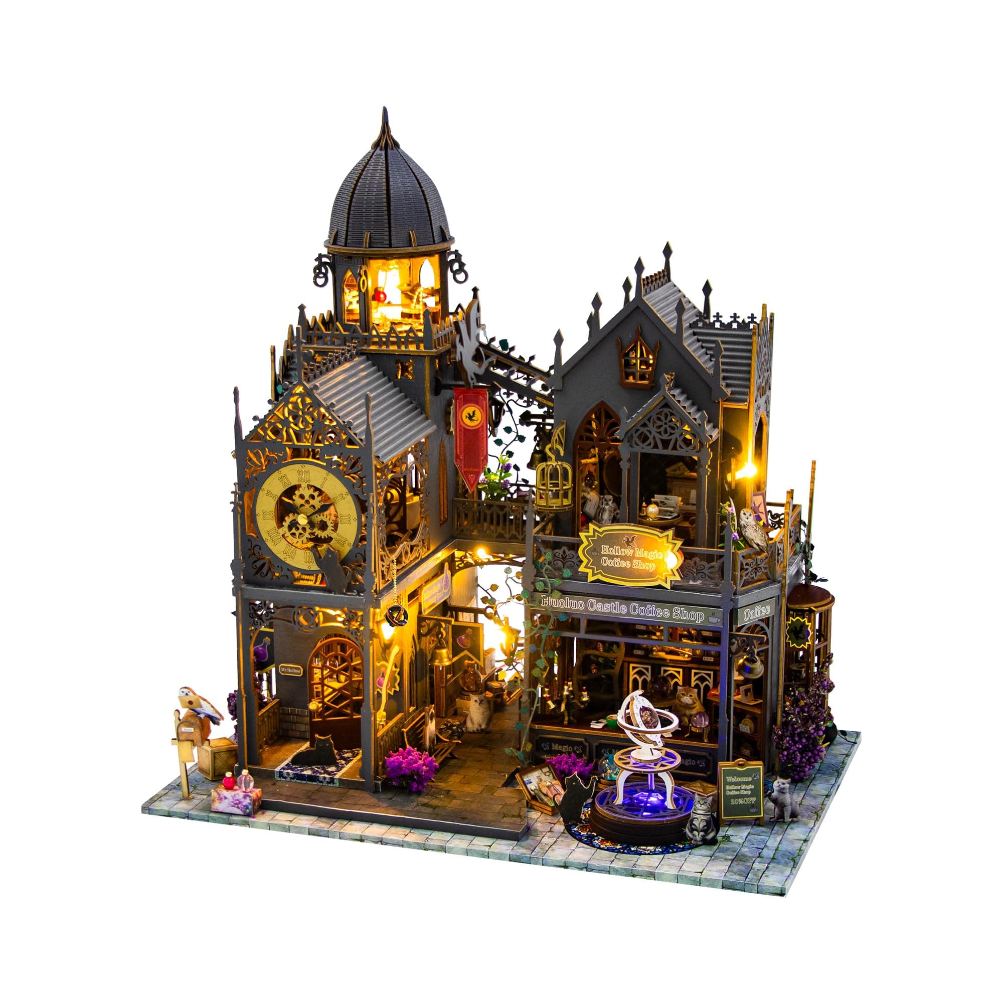 DIY Miniature House Kit, Book Nook Kit, Dollhouse for Adults